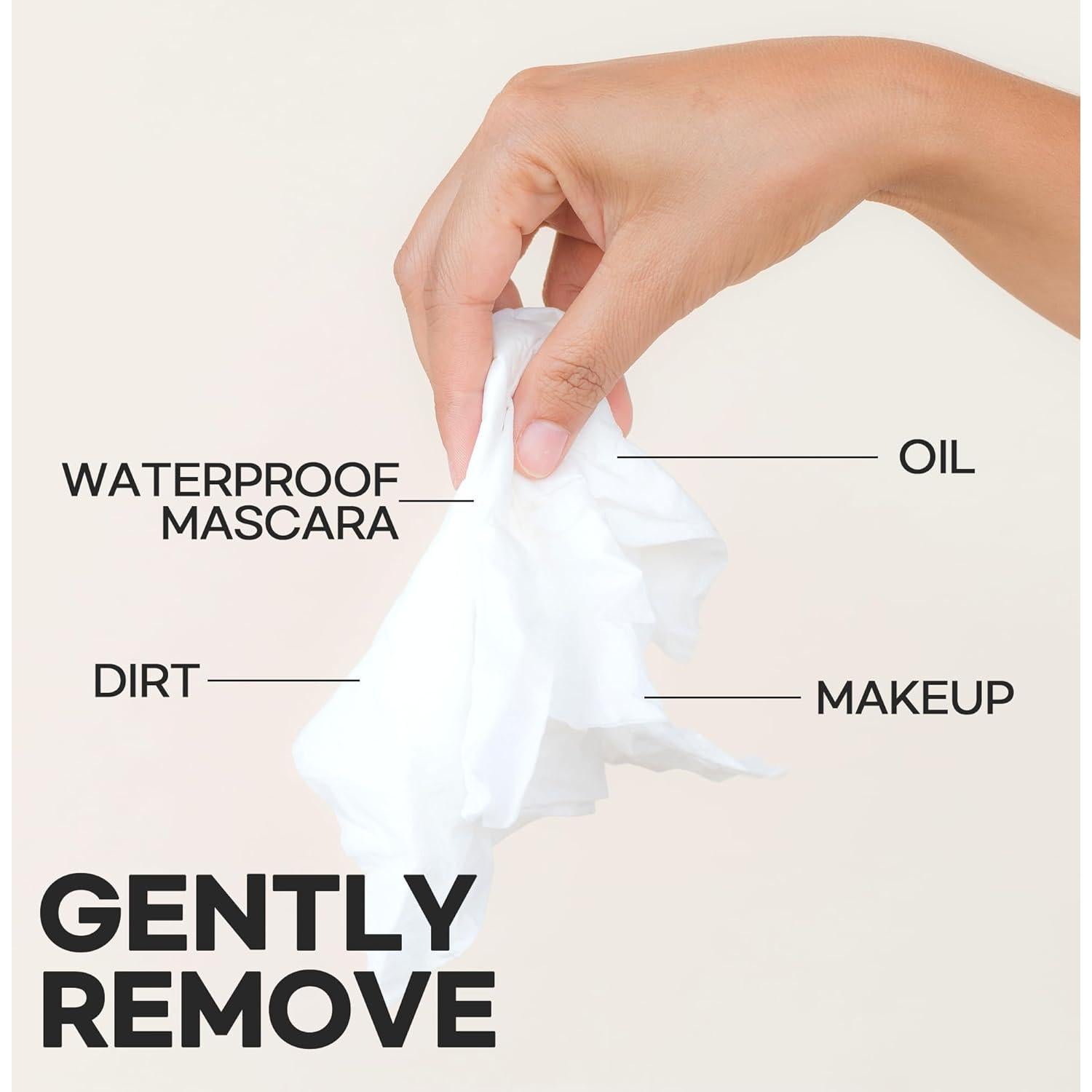 Toallitas Desmaquillantes Epielle 30 Unidades, Veganas y Suaves