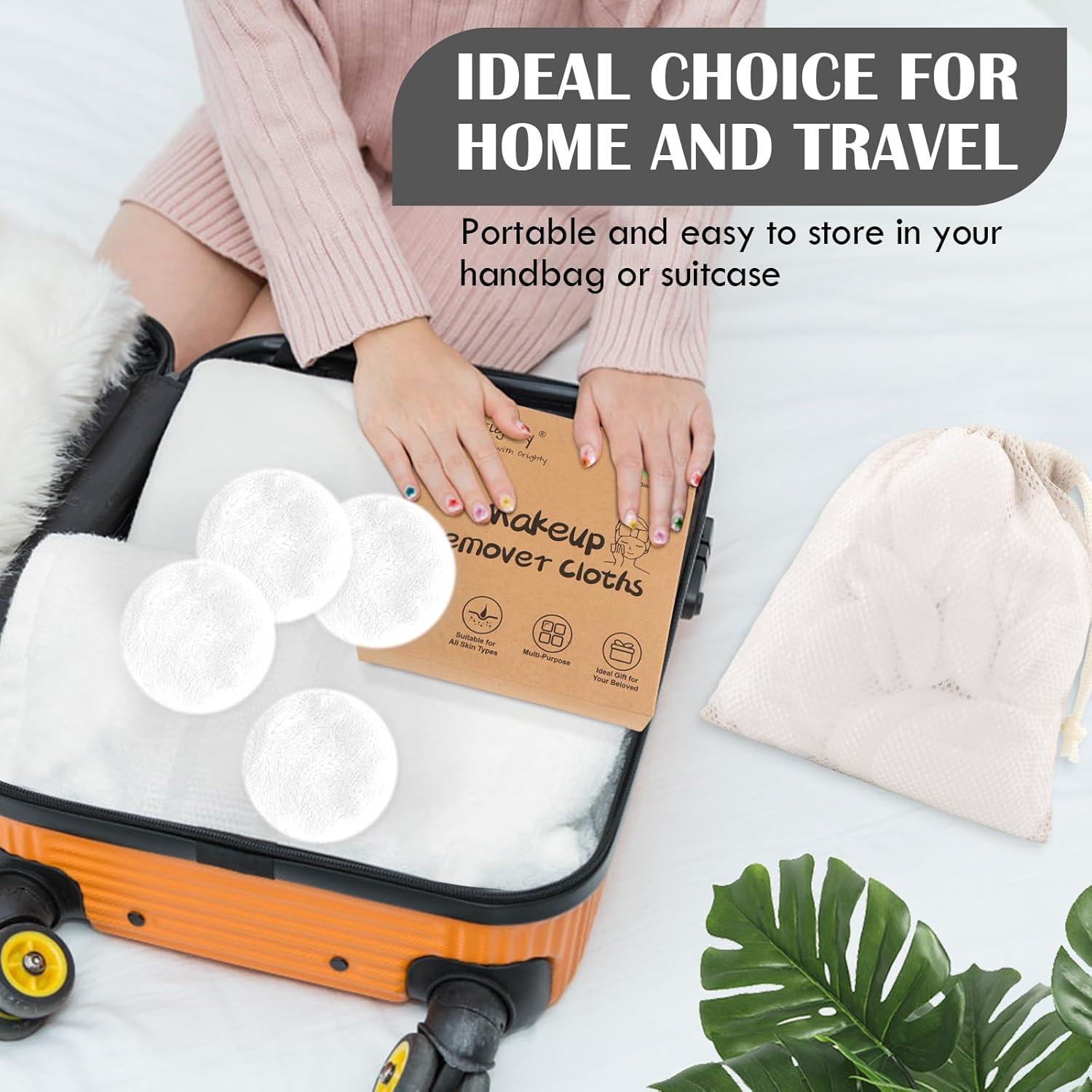 Almohadillas Reutilizables de Microfibra Orighty 50 Unidades Blancas