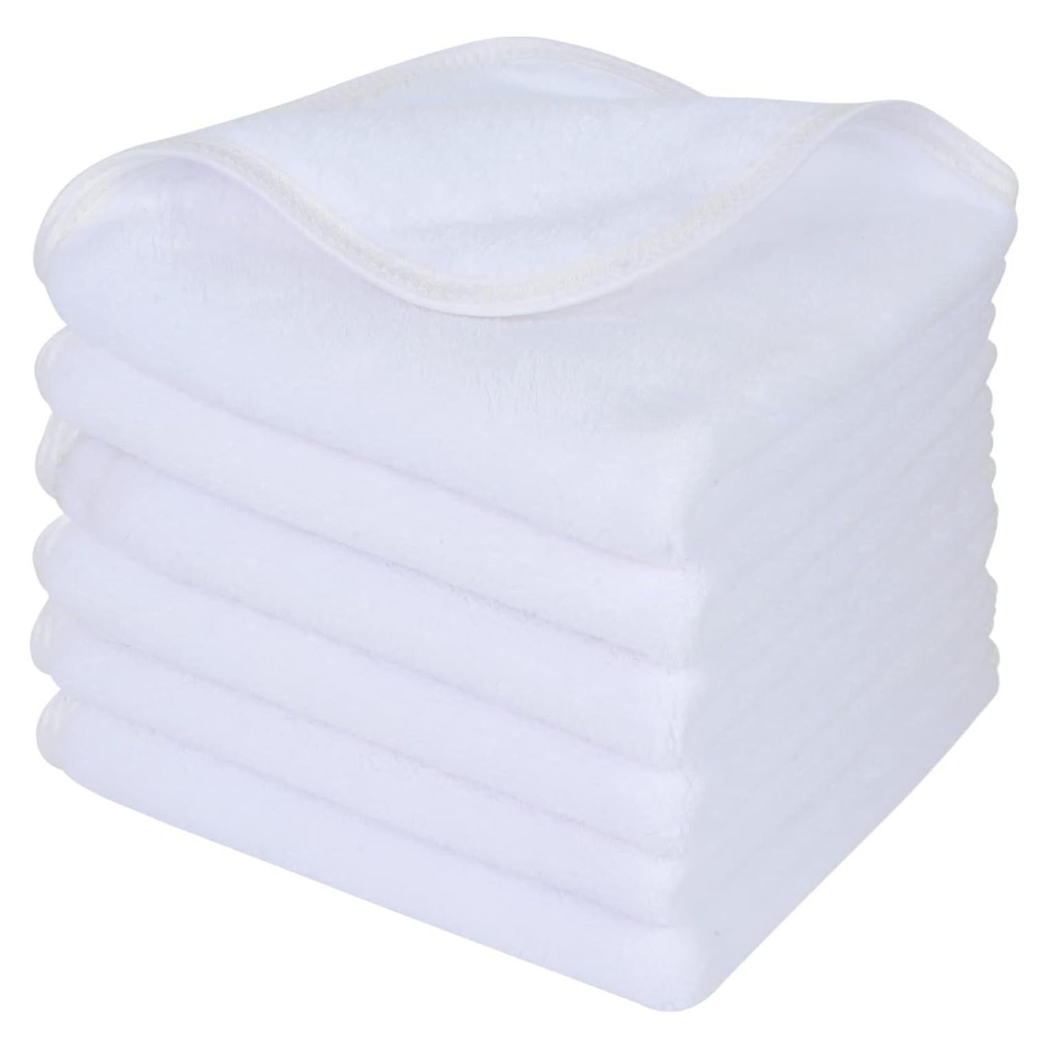 Paños de Microfibra Reutilizables Sinland 30x30 cm 6 Piezas Blancos