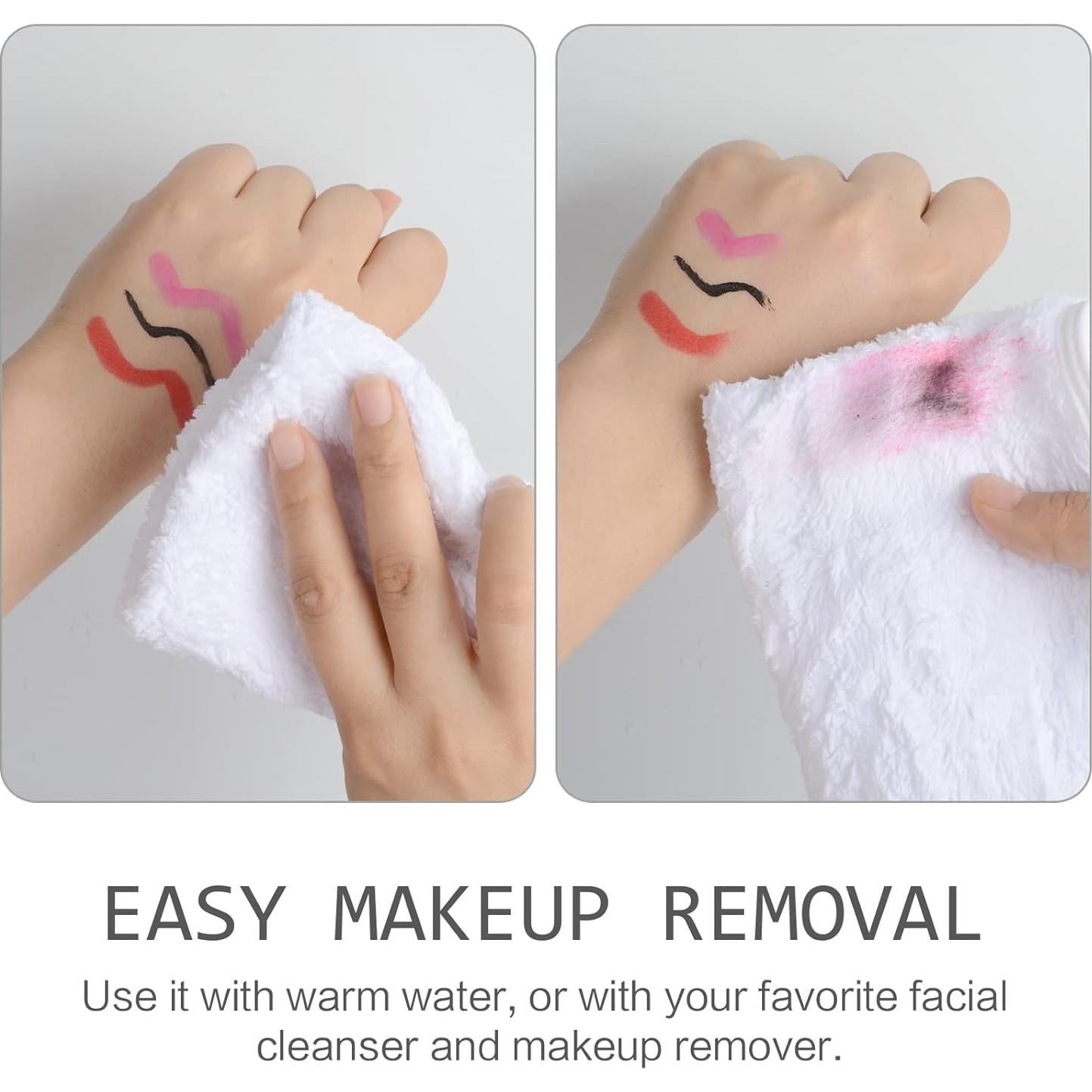 Paños de Microfibra Reutilizables Sinland 30x30 cm 6 Piezas Blancos