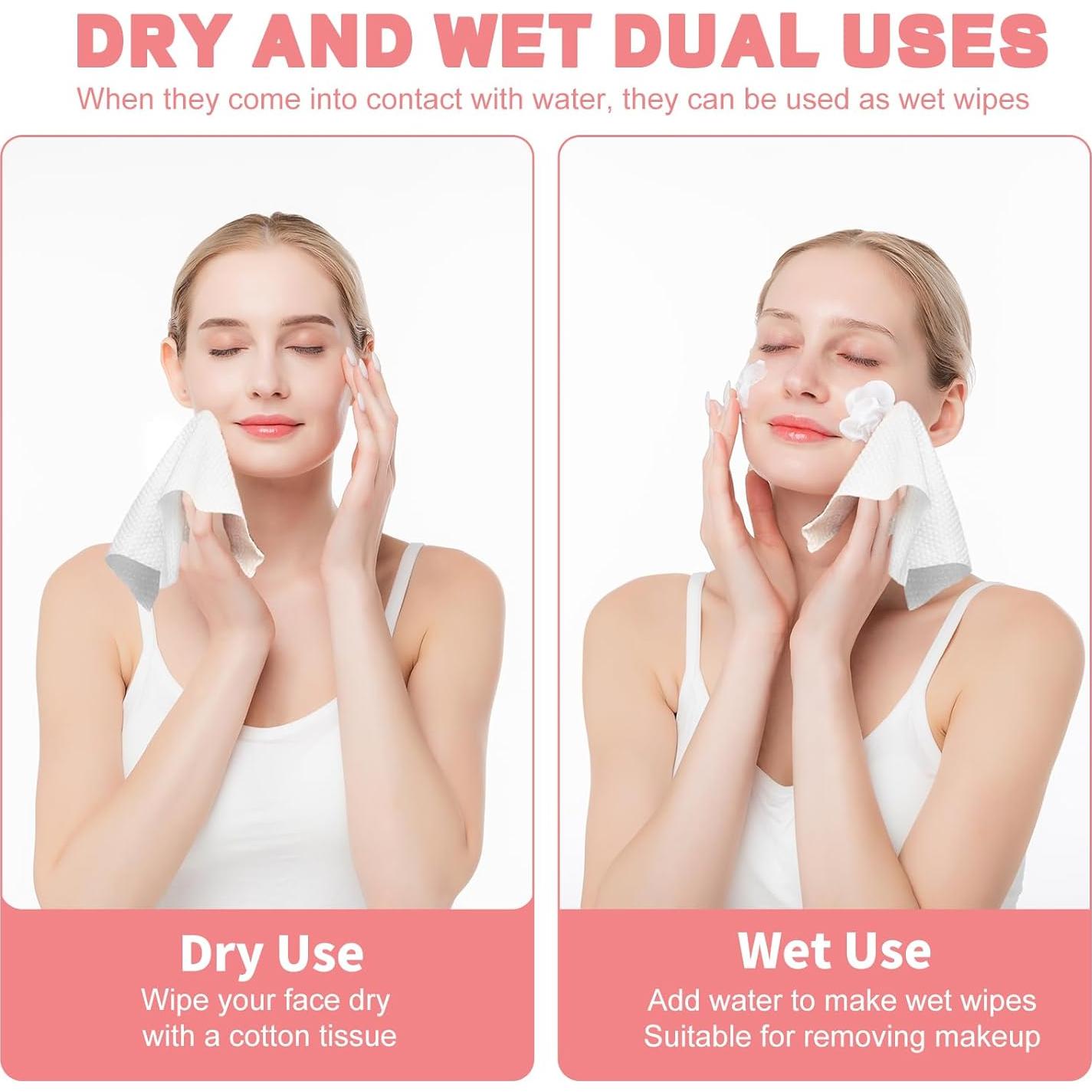 Toallas Faciales Desechables WMQL 100 Unidades Ultra Suaves