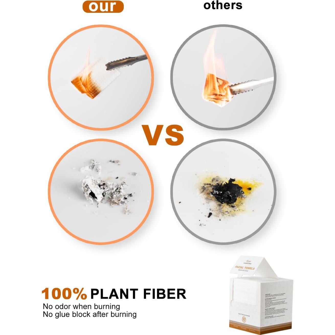 Toallas Faciales Desechables LUXU - 50 Unidades Biodegradables
