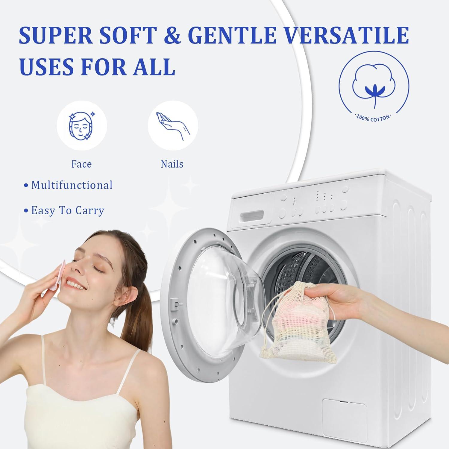 Discos Desmaquillantes Reutilizables BILIYA de Bambú 30 Unidades