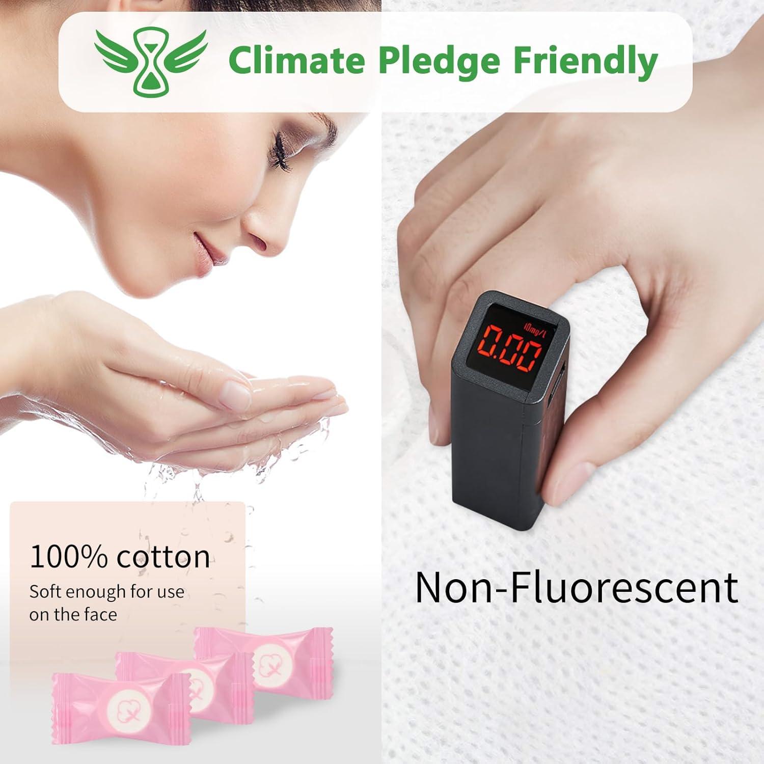 Toalla Comprimida Classycoo 100 PCS Algodón Rosa Ecológica