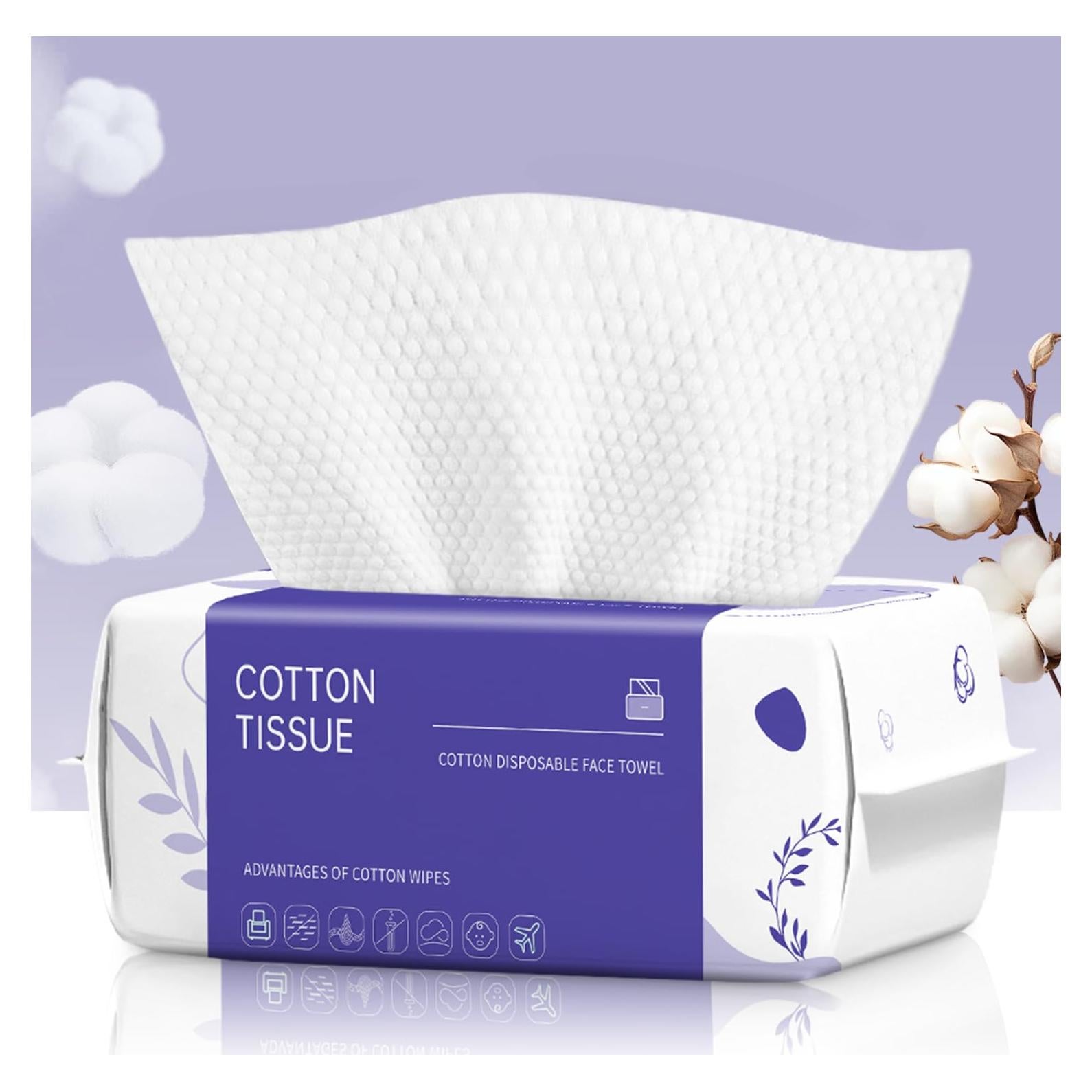 Toallas Faciales Desechables Cokoness 100 Unidades 20x20cm