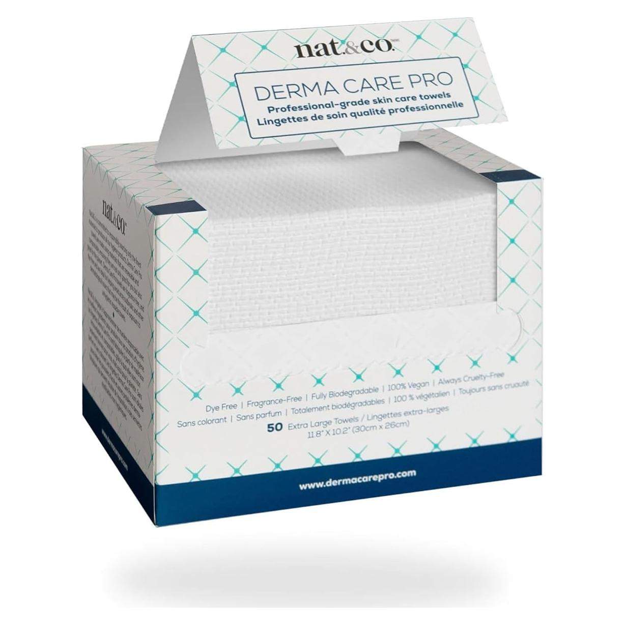 Toallas Faciales Biobasadas Nat.&Co. 50 Unidades 30x26 cm