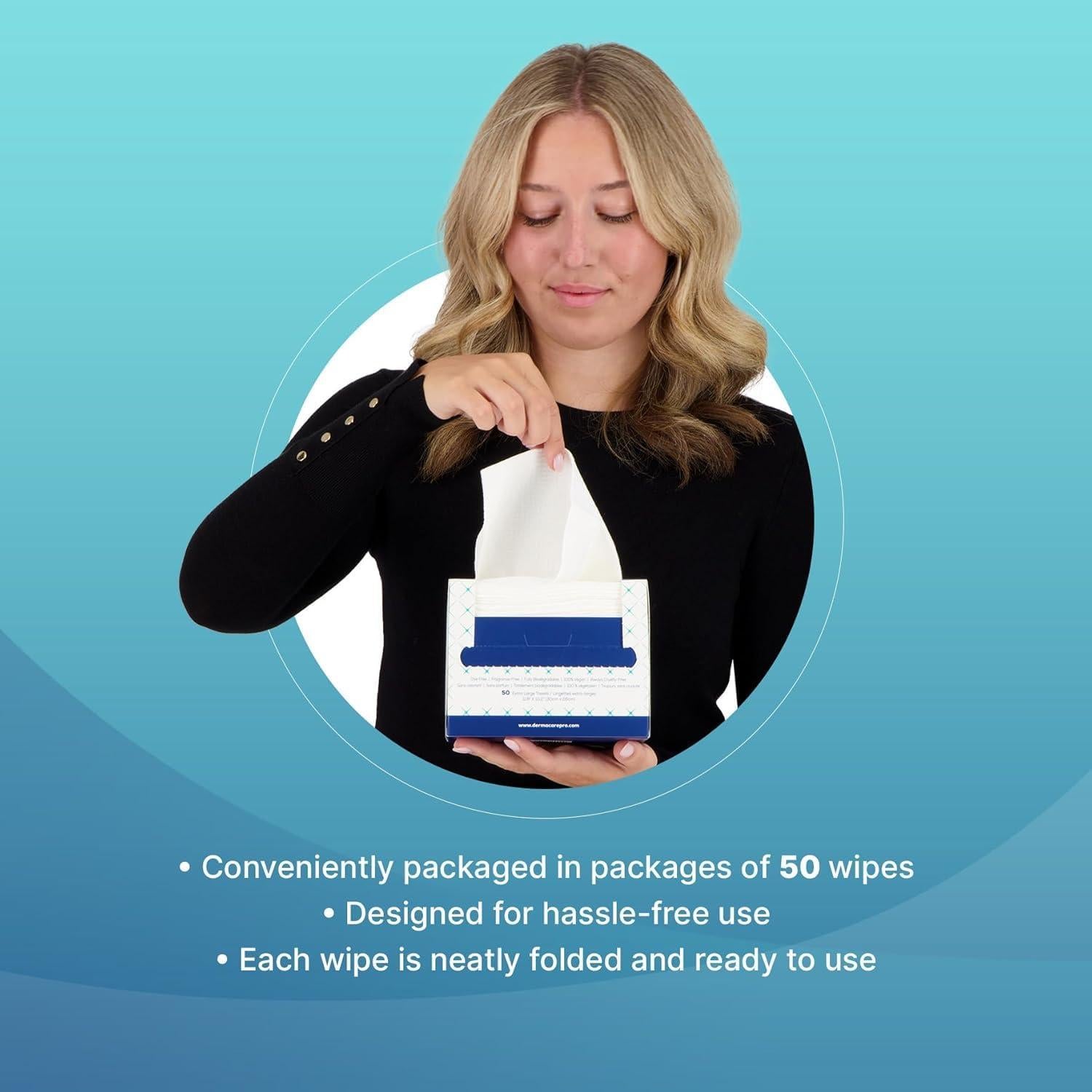 Toallas Faciales Biobasadas Nat.&Co. 50 Unidades 30x26 cm