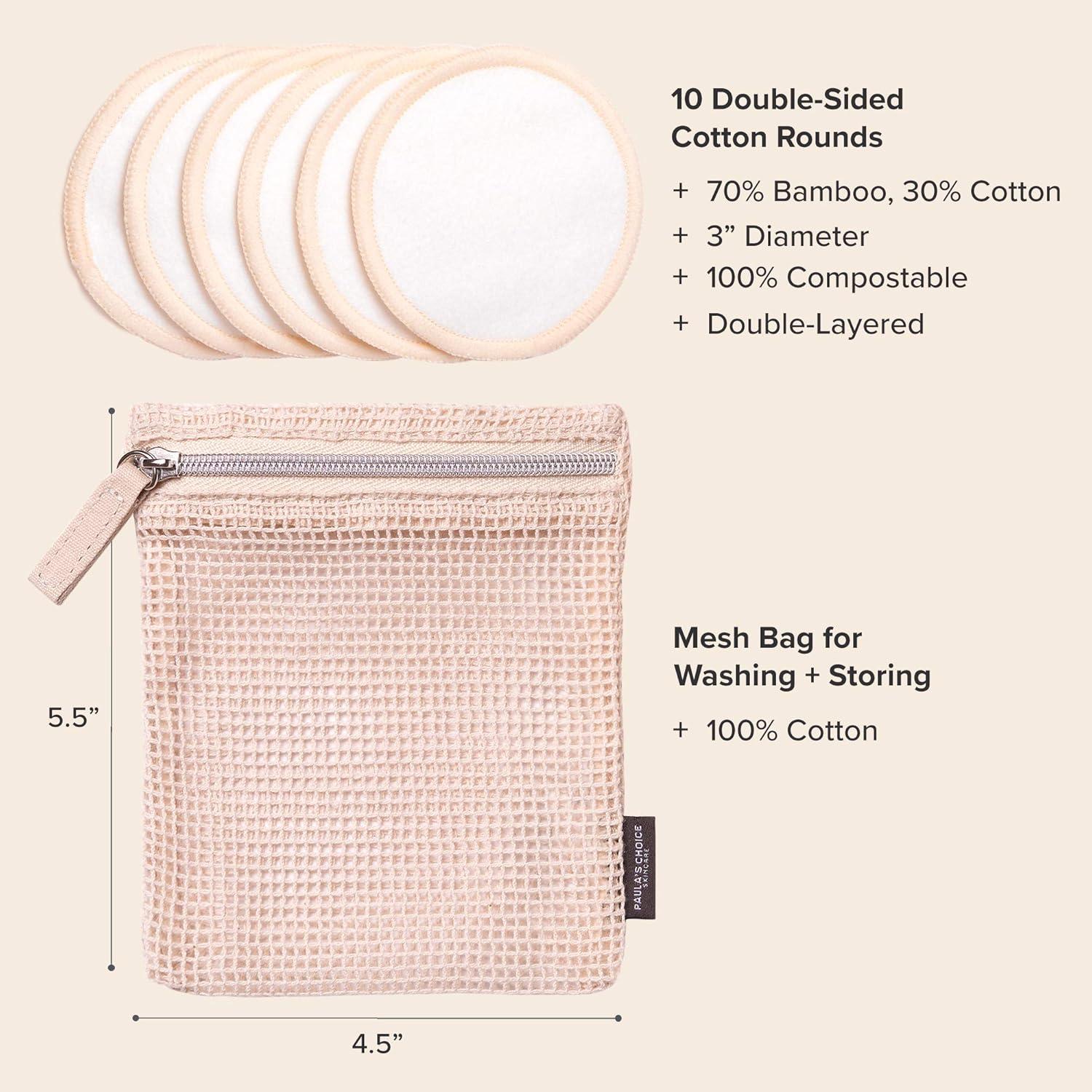 Discos Desmaquillantes Reutilizables Paula's Choice - 10 Unidades Ecológicas