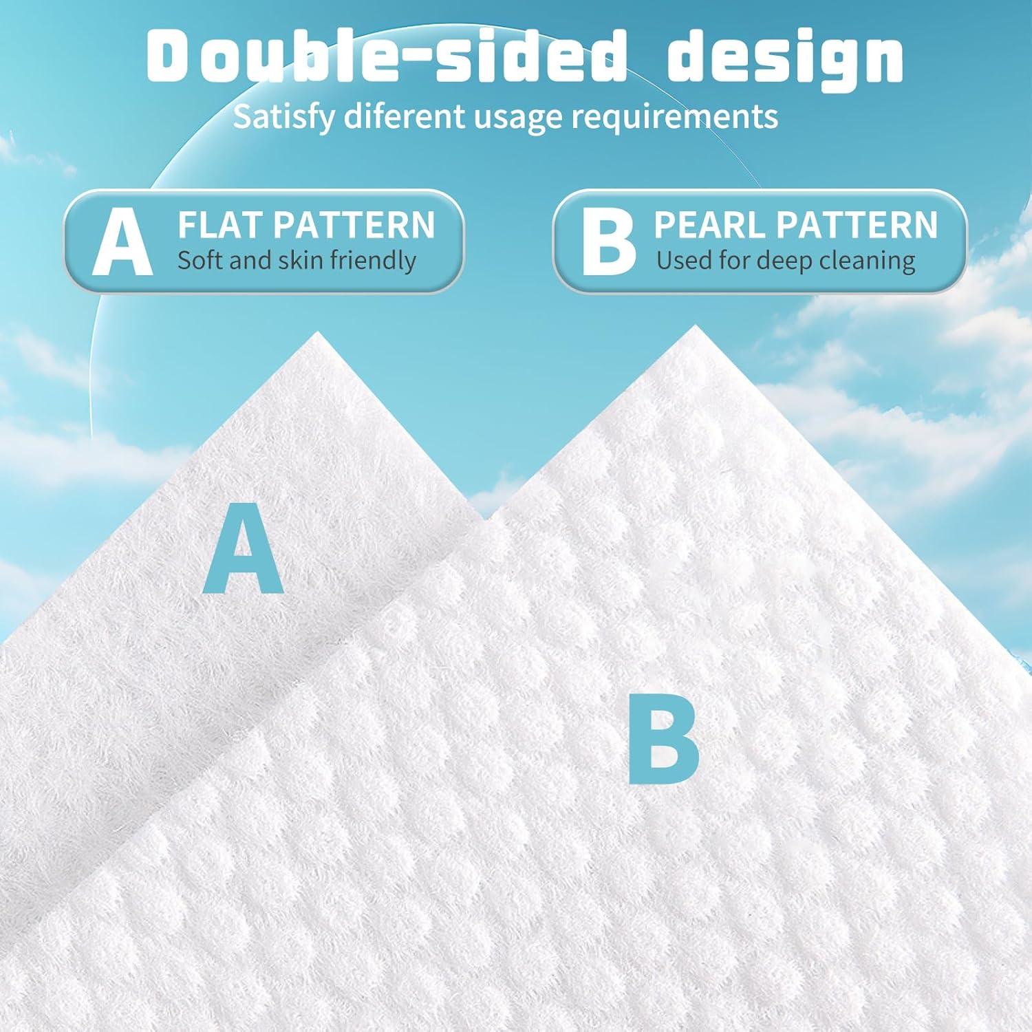 Toallas Faciales Desechables MISHCHI 100% Algodón Biodegradable