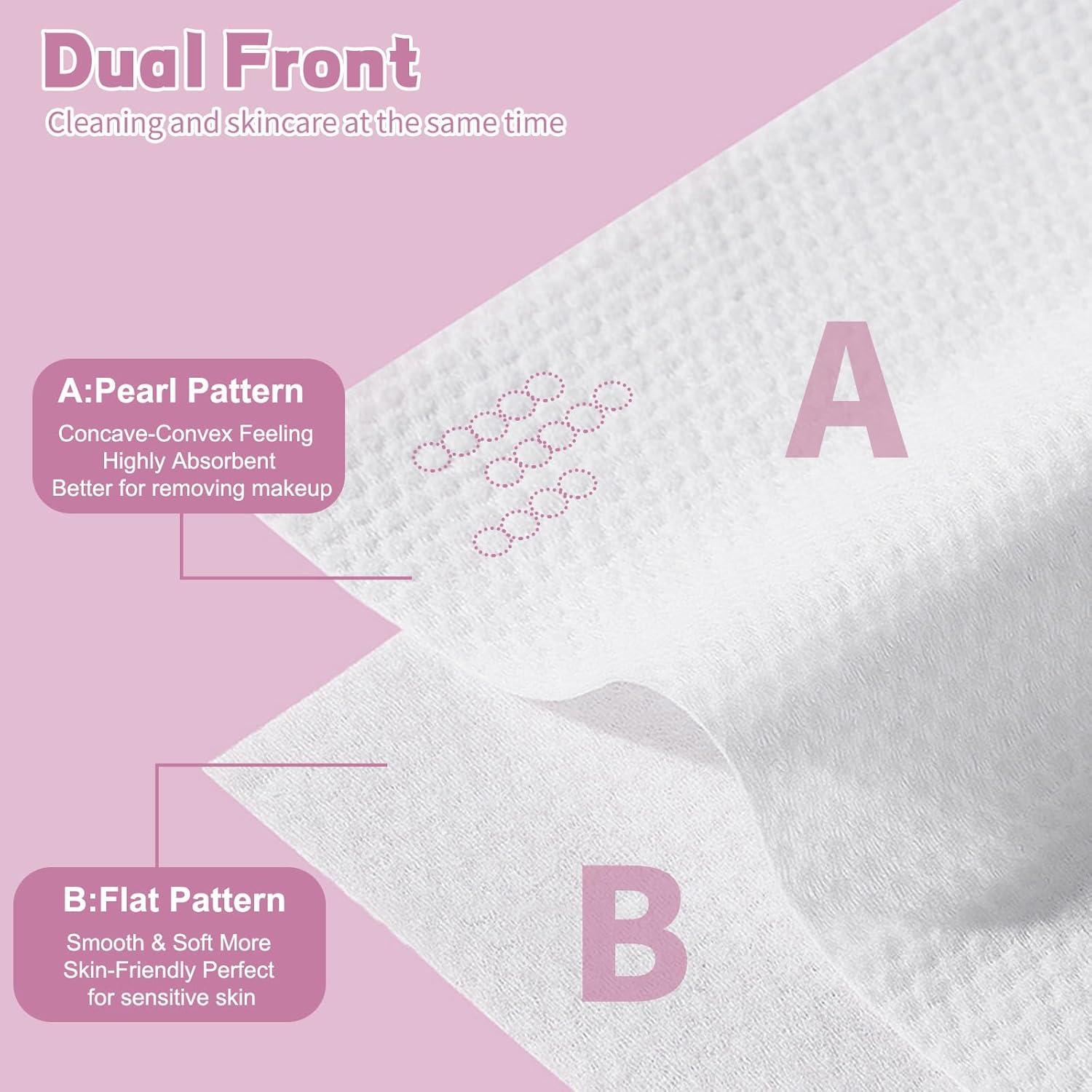 Toalla Facial Desechable Hsxfl 100% Algodón 100 Hojas 20x20 cm