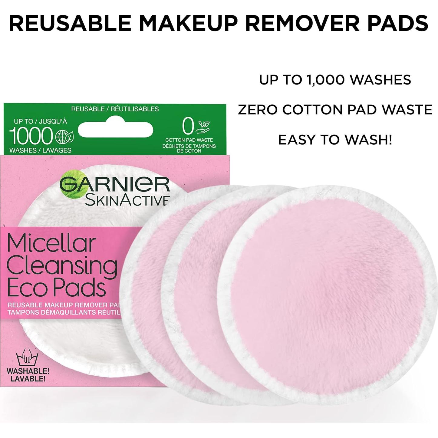 Garnier Almohadillas Ecológicas Micelares Reutilizables 3 Pzas