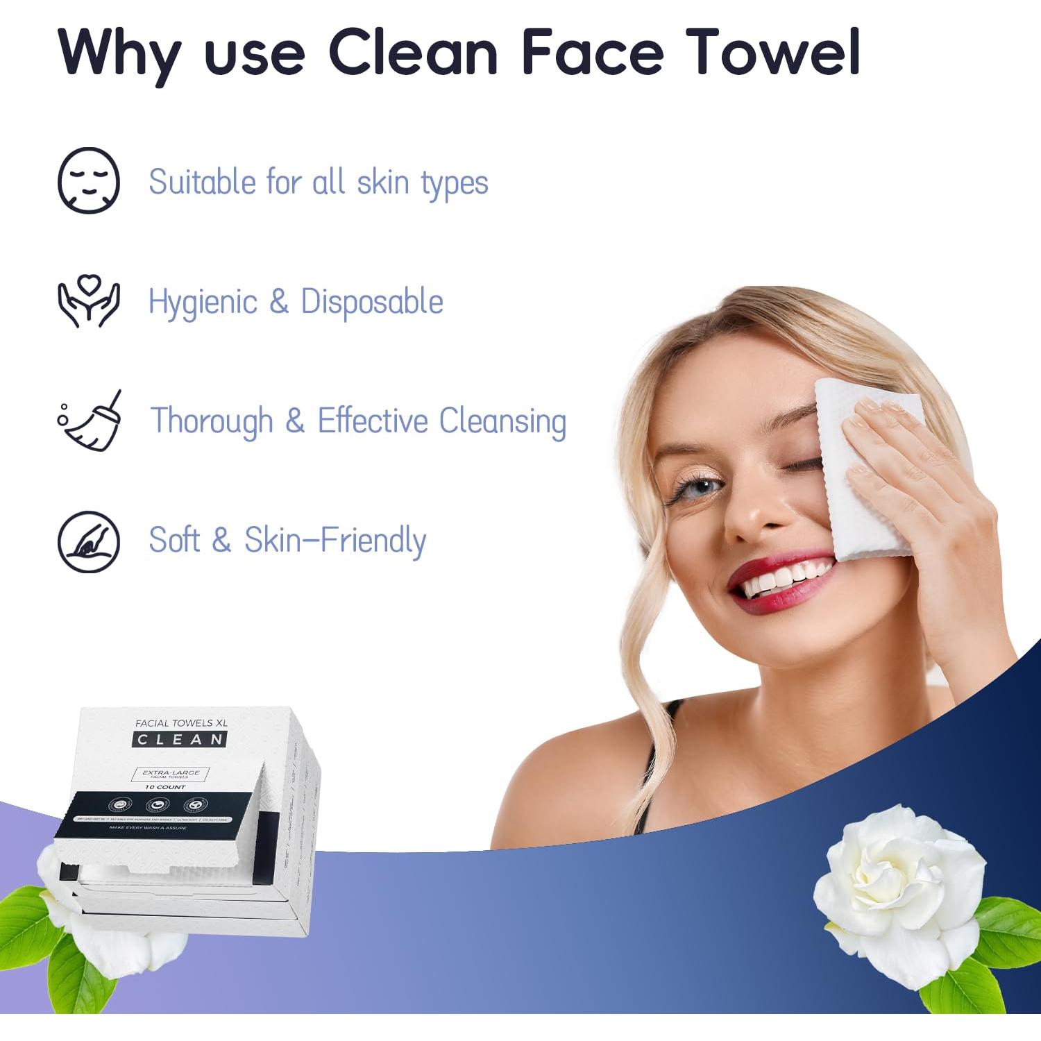 Toallas Faciales Desechables PUPUPE 30 Piezas 20.1x23.9cm