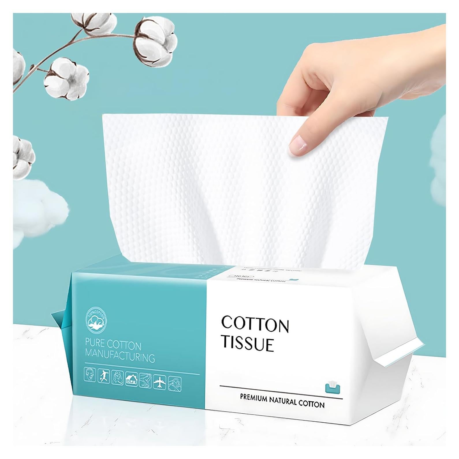 Toalla Facial Desechable CenYouful 100 Unidades Algodón