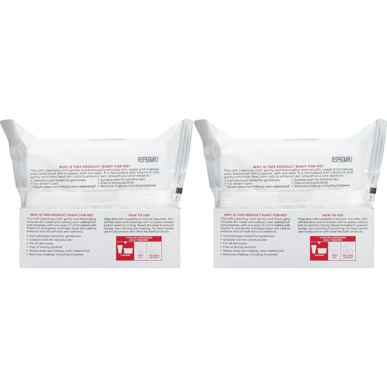 Toallitas Desmaquillantes L'Oreal Paris Revitalift 30 Unidades