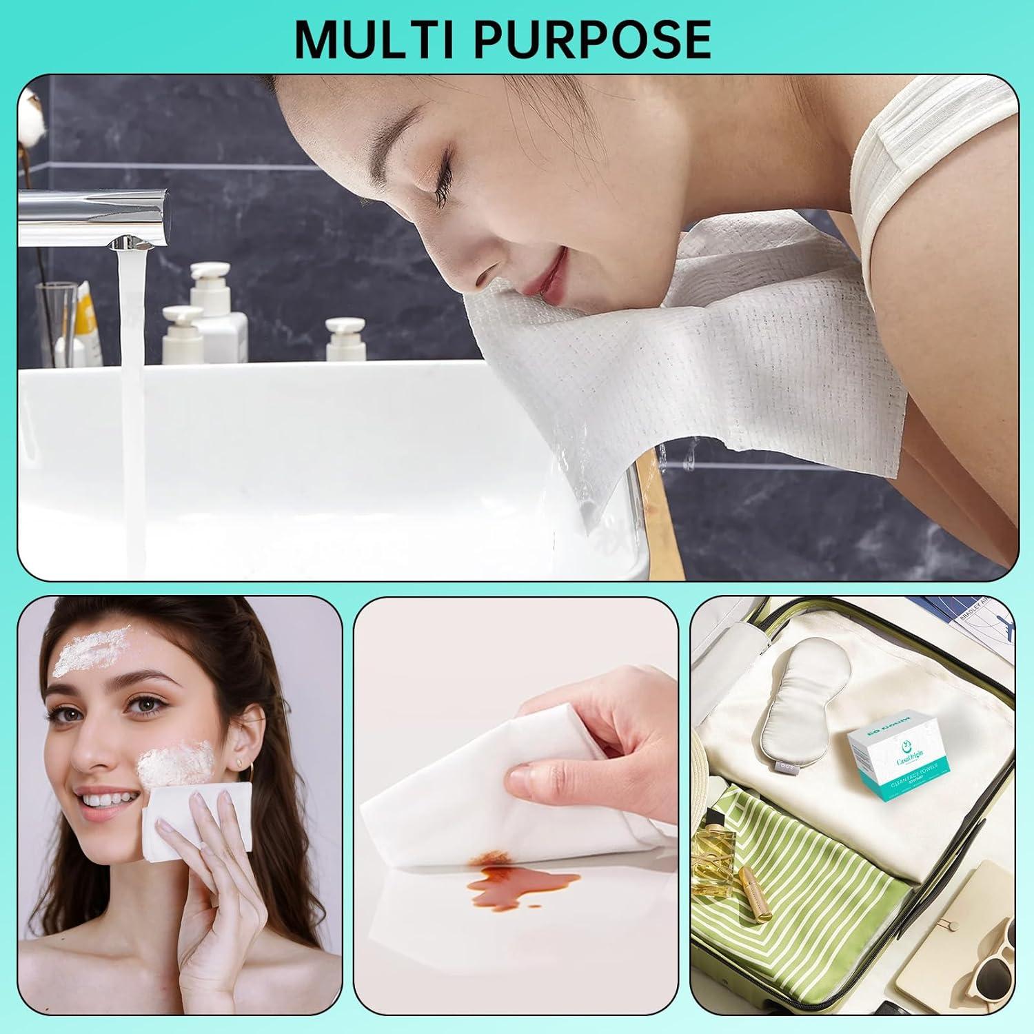 Toallas Faciales Desechables ONLYCARE 50 Unidades 25.4x30.5cm