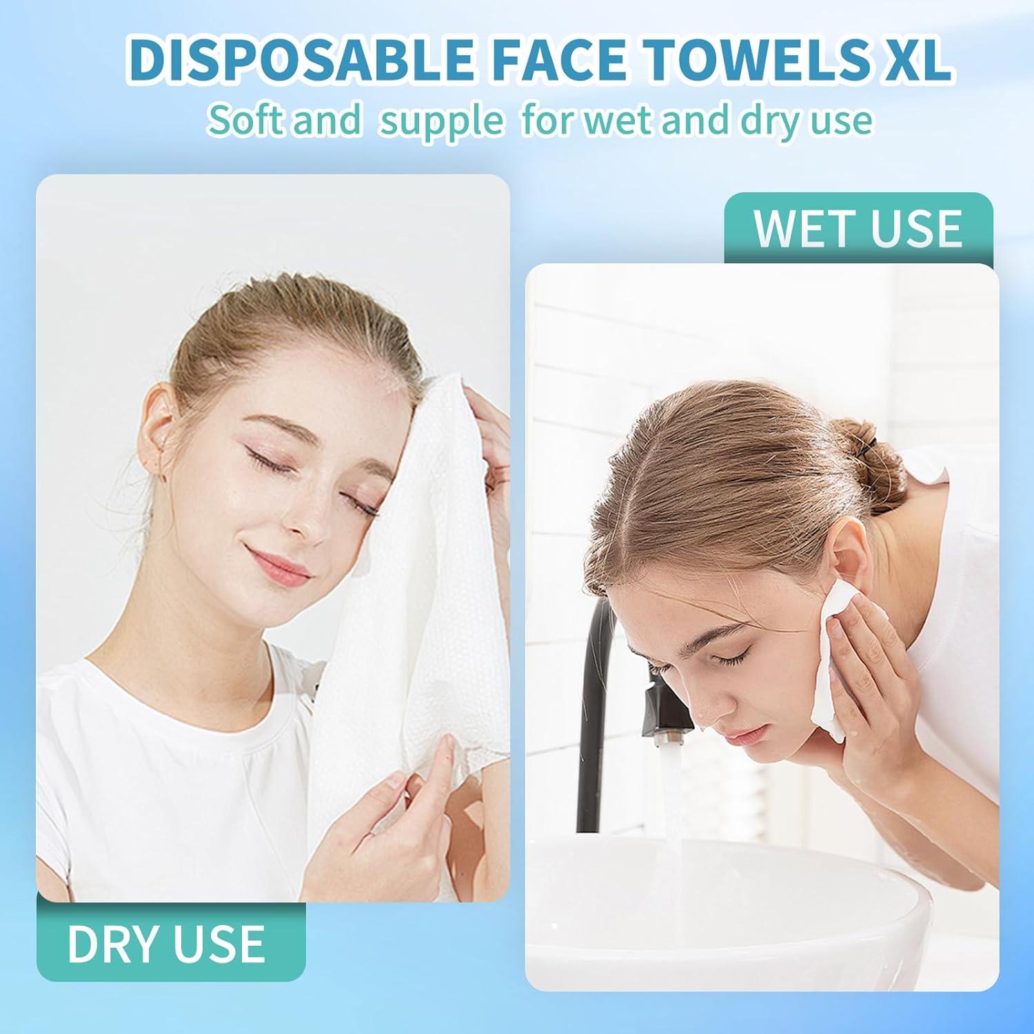 Toallas Desechables Faciales Ataraxia XL 50 Unidades 100% Algodón