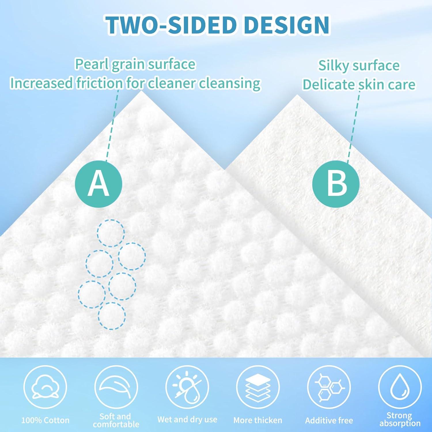 Toallas Desechables Faciales Ataraxia XL 50 Unidades 100% Algodón