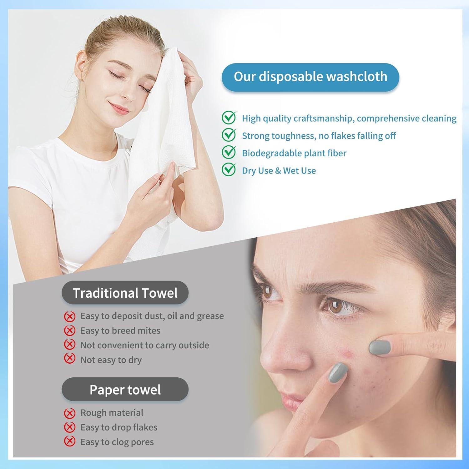 Toallas Desechables Faciales Ataraxia XL 50 Unidades 100% Algodón