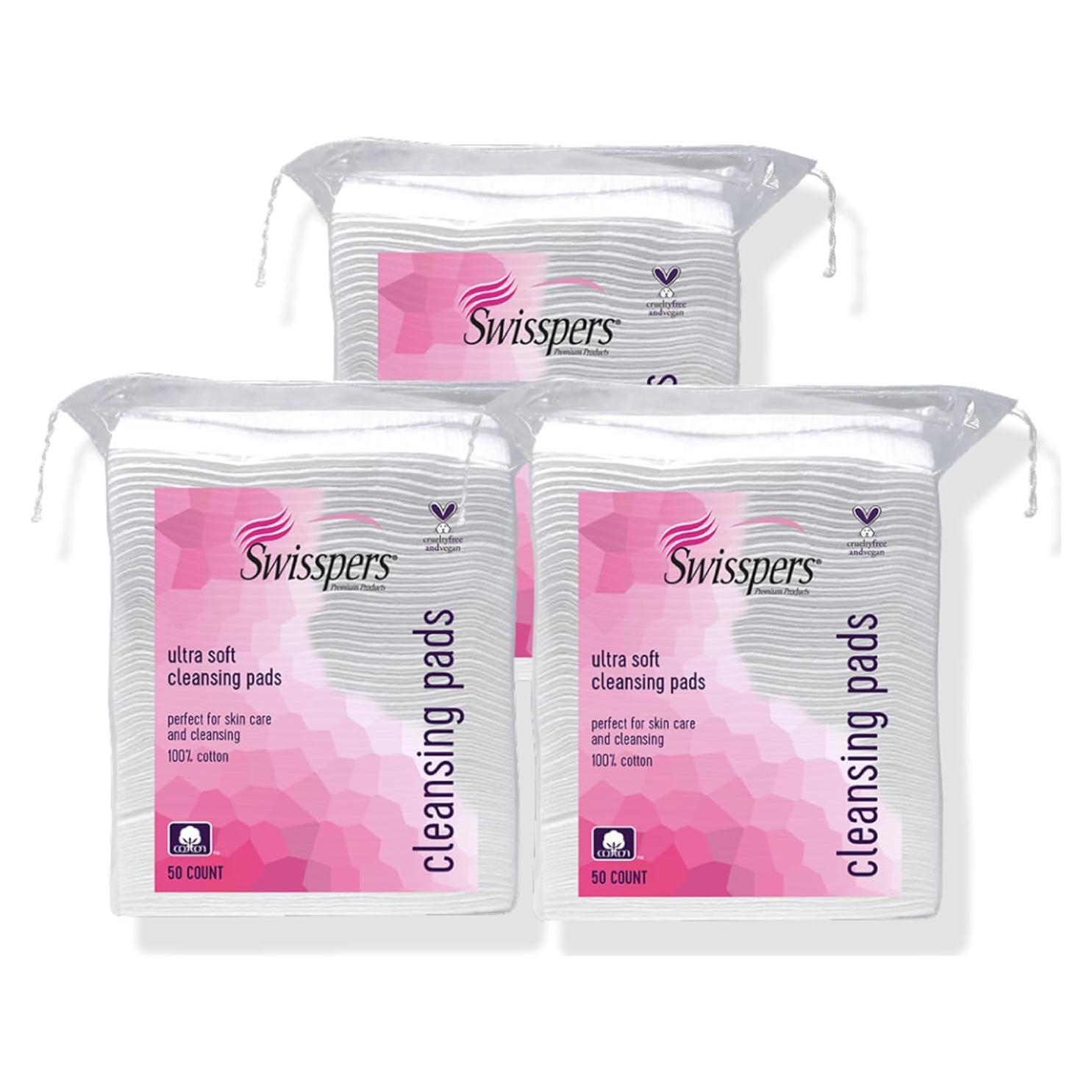 Discos de Algodón Swisspers Premium - 100% Algodón Puro, 50 Unidades