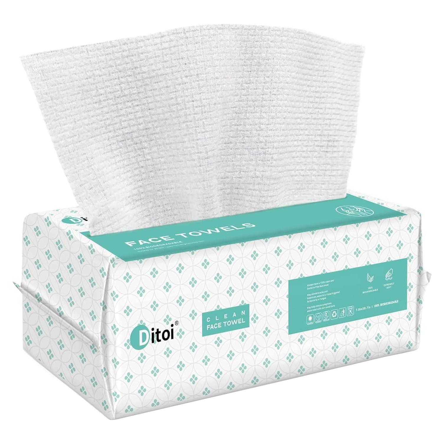 Toallas Faciales Desechables Ditoi Ultra Suaves 60 Unidades