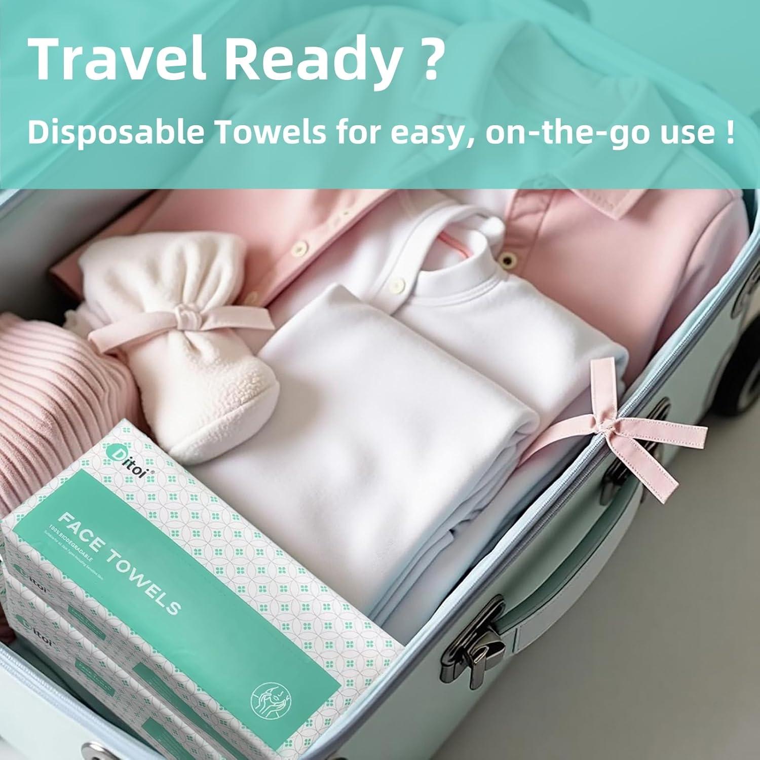 Toallas Faciales Desechables Ditoi Ultra Suaves 60 Unidades