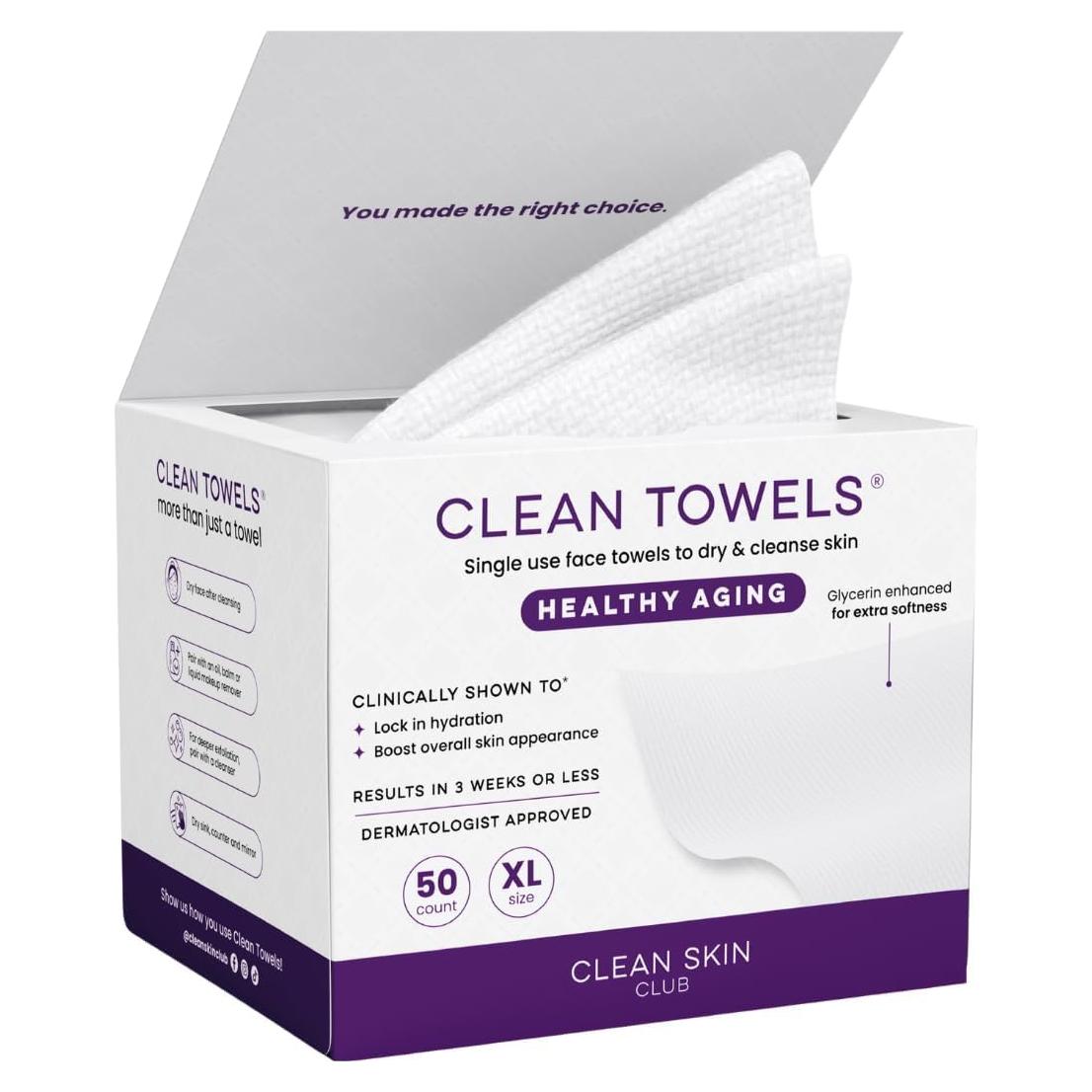 Toallas Limpias Club Toallas XL 50 Ct - Suavidad y Antiarrugas