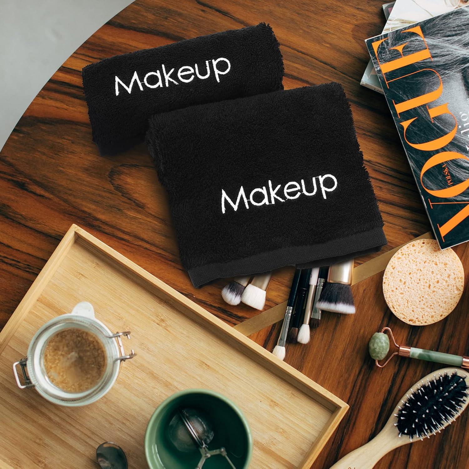 Toallas de Maquillaje Panelee Negras 33x33 cm - Paquete de 12