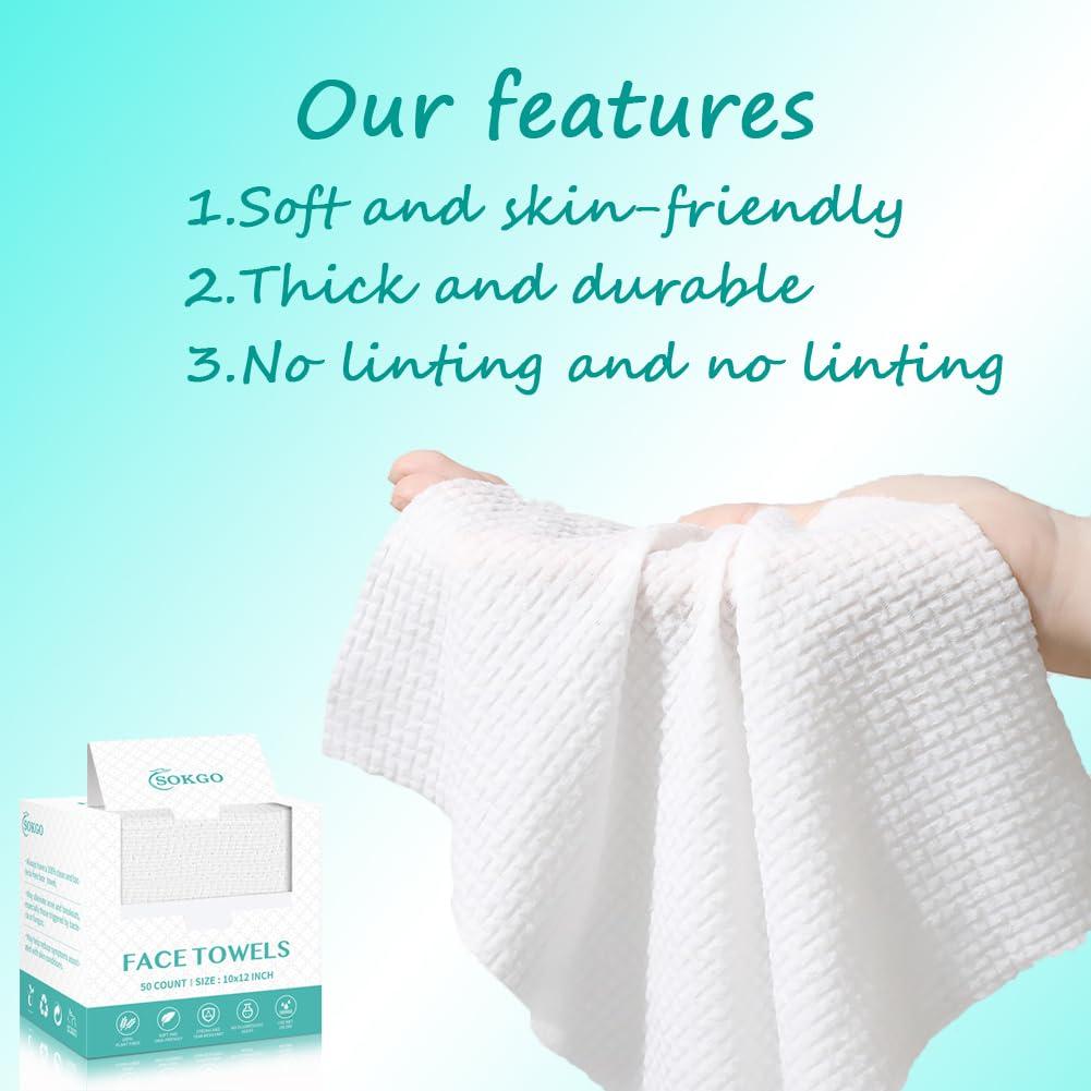 Toallas Faciales Desechables Loske 150 Unidades 25.4x38.1cm