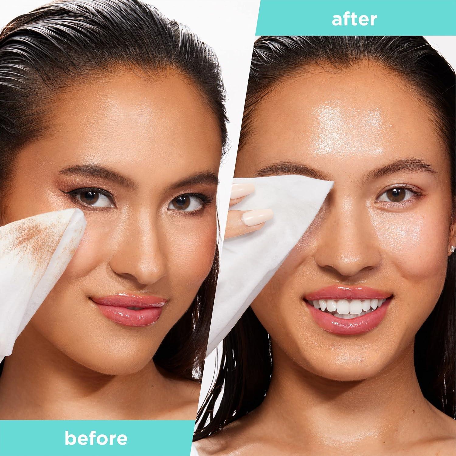 Toallitas Faciales XL Real Techniques con Ácido Hialurónico - 25 Unidades