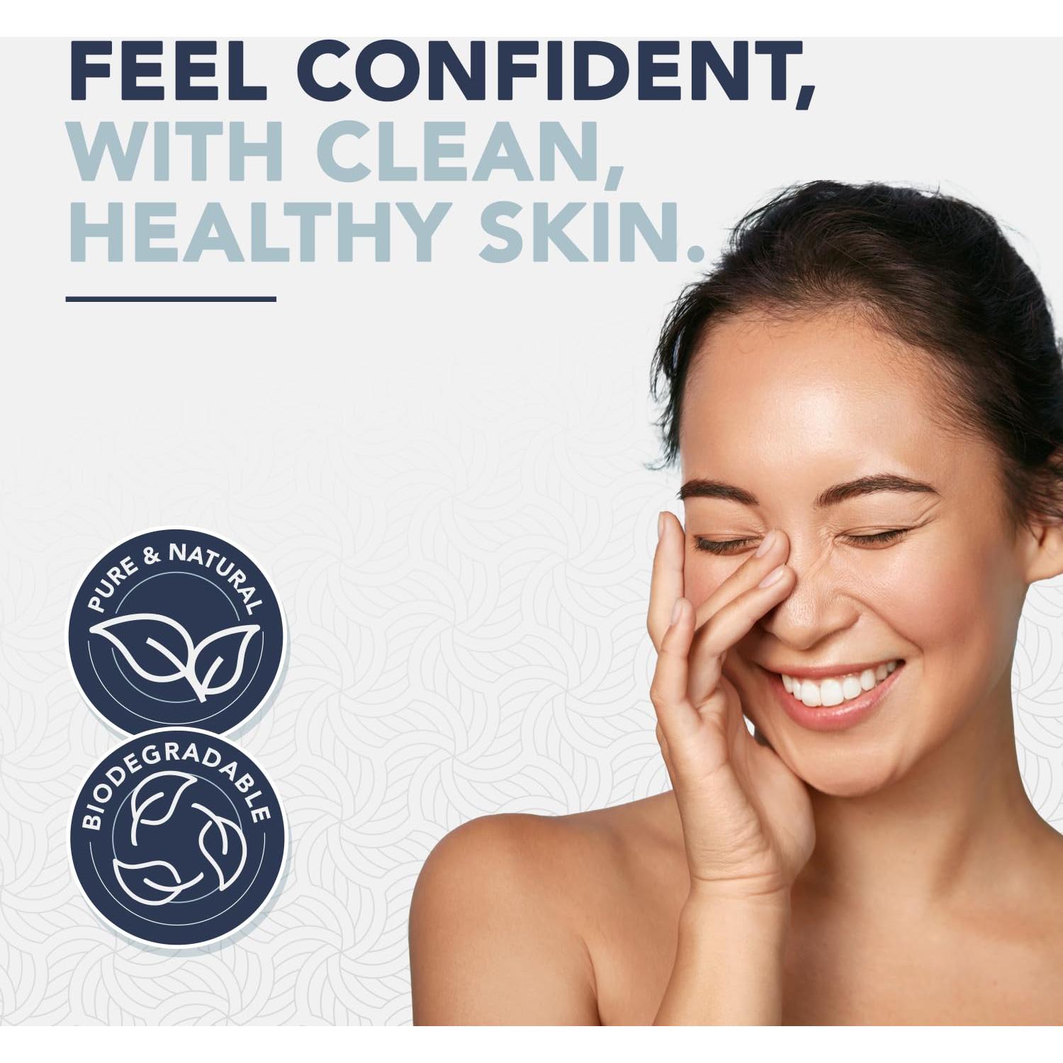 Toallas Faciales Desechables Dermacotton - 50 Unidades Hipoalergénicas