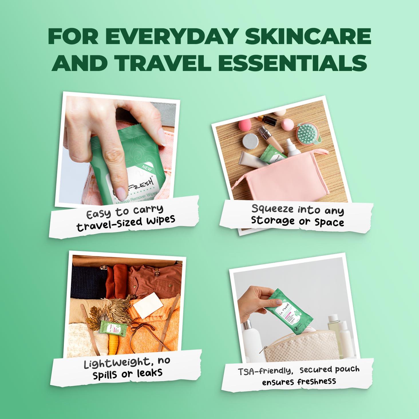 Toallitas Desmaquillantes La Fresh con Vitamina E - 30 Unidades