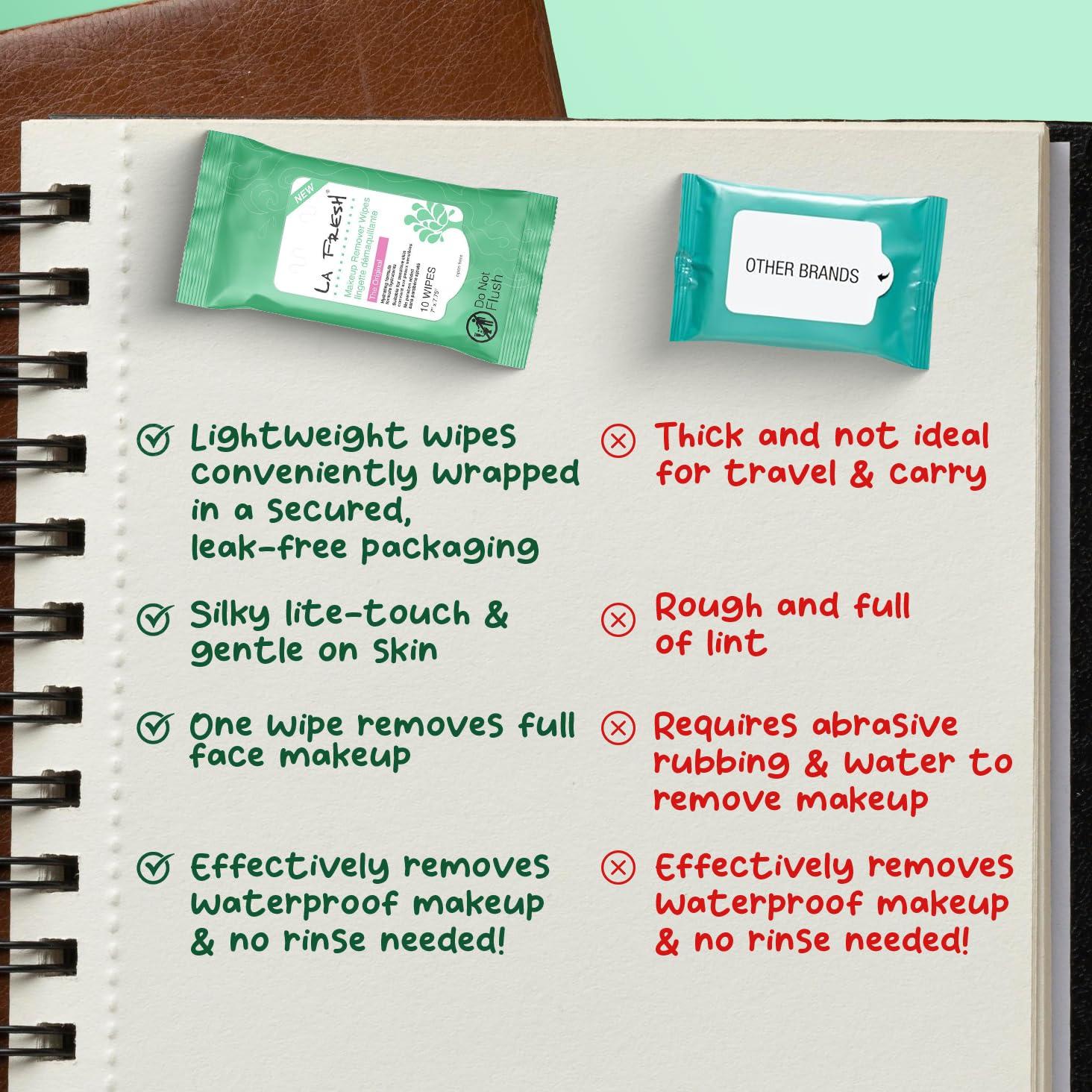 Toallitas Desmaquillantes La Fresh con Vitamina E - 30 Unidades