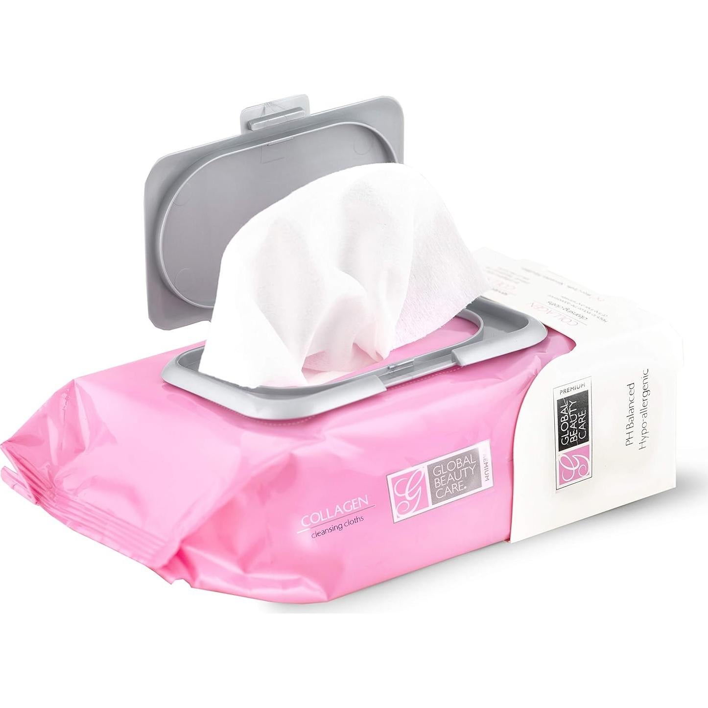 Toallitas Limpiadoras de Maquillaje Global Beauty Care 60 Ct