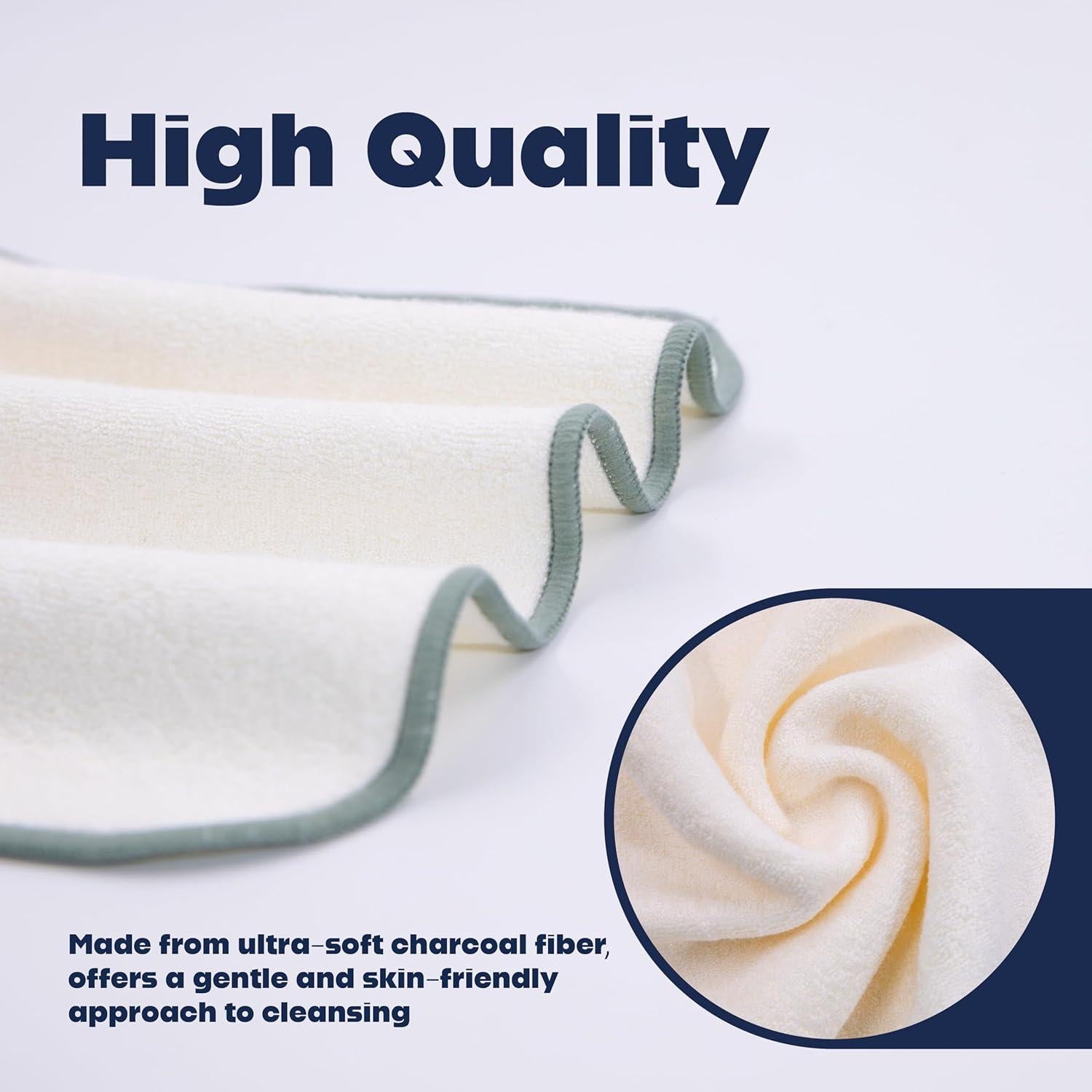 Paño de Lavado Facial Jingera & Idyll Ultra Suave - 5 Unidades