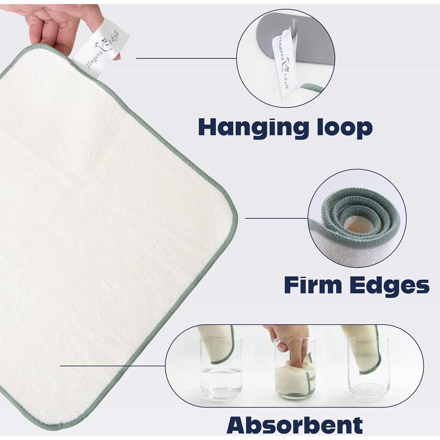 Paño de Lavado Facial Jingera & Idyll Ultra Suave - 5 Unidades