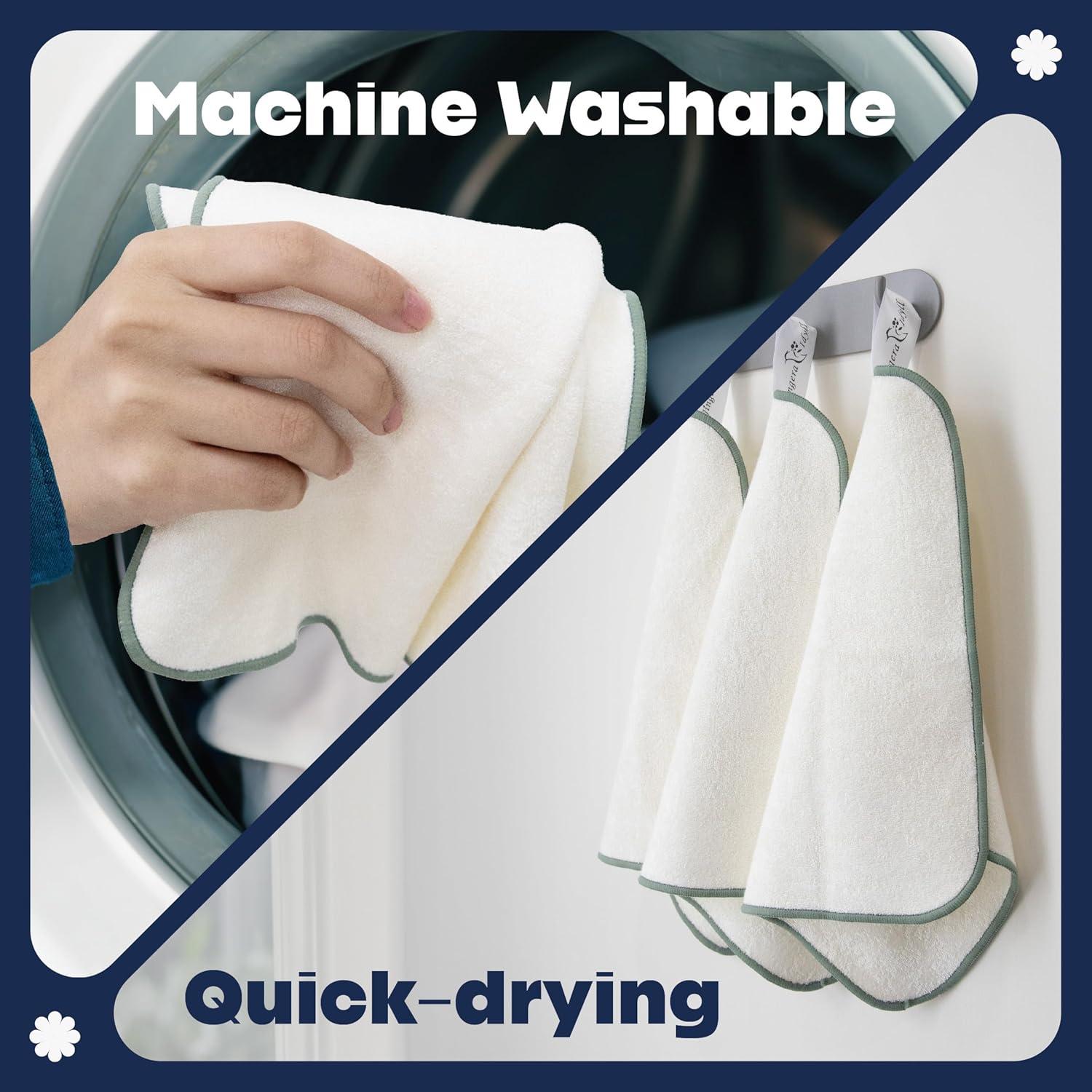 Paño de Lavado Facial Jingera & Idyll Ultra Suave - 5 Unidades