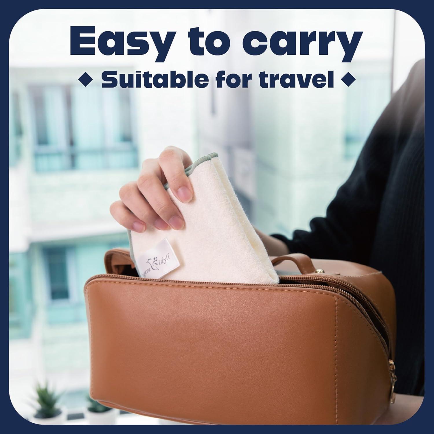 Paño de Lavado Facial Jingera & Idyll Ultra Suave - 5 Unidades