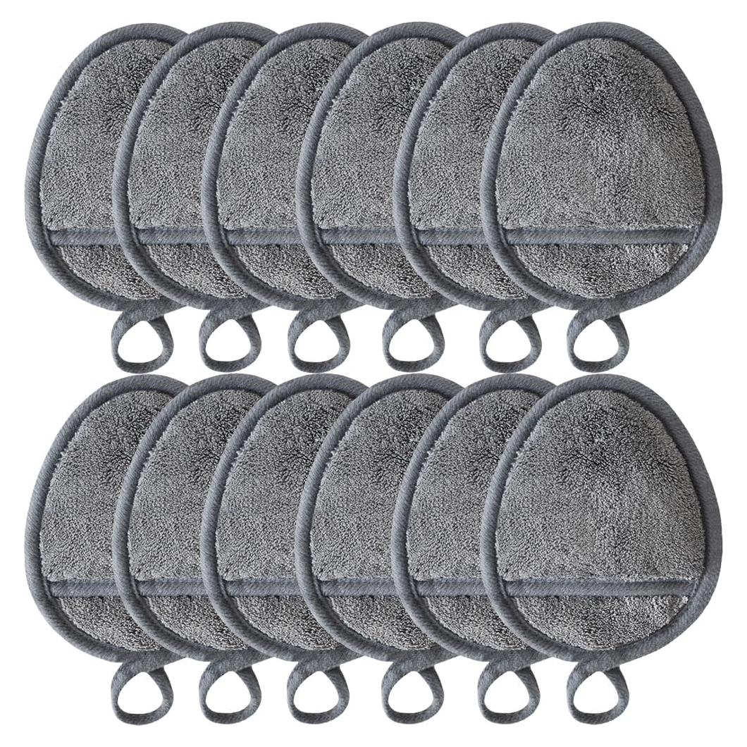 Discos Desmaquillantes Reutilizables VIcolour 12 Piezas Gris