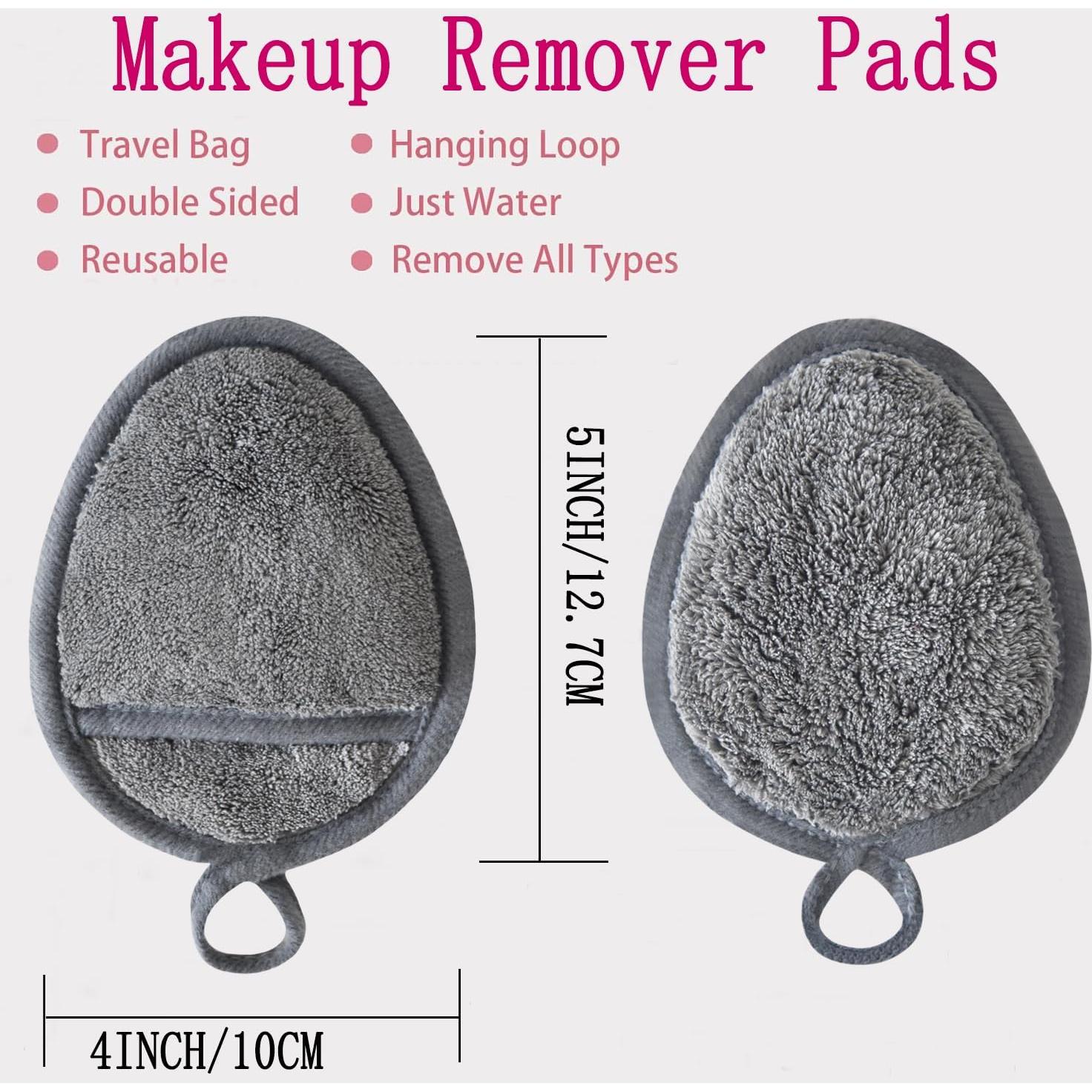 Discos Desmaquillantes Reutilizables VIcolour 12 Piezas Gris