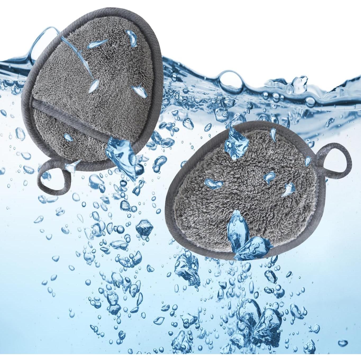 Discos Desmaquillantes Reutilizables VIcolour 12 Piezas Gris