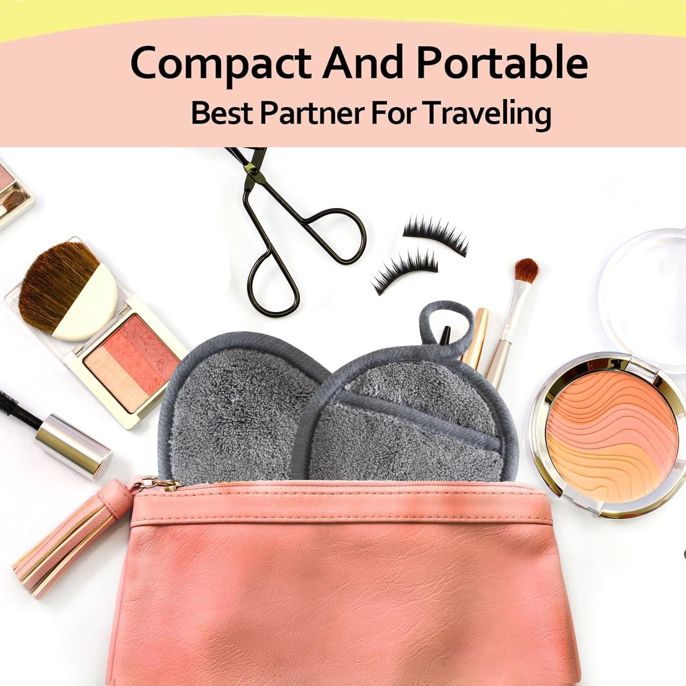 Discos Desmaquillantes Reutilizables VIcolour 12 Piezas Gris