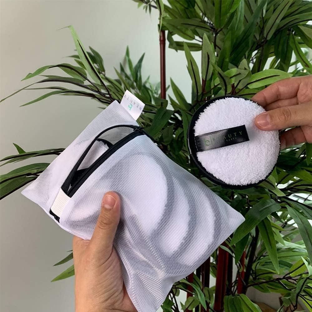 Discos Desmaquillantes Reutilizables Beauty by Earth - 5 Paños Microfibra Grandes