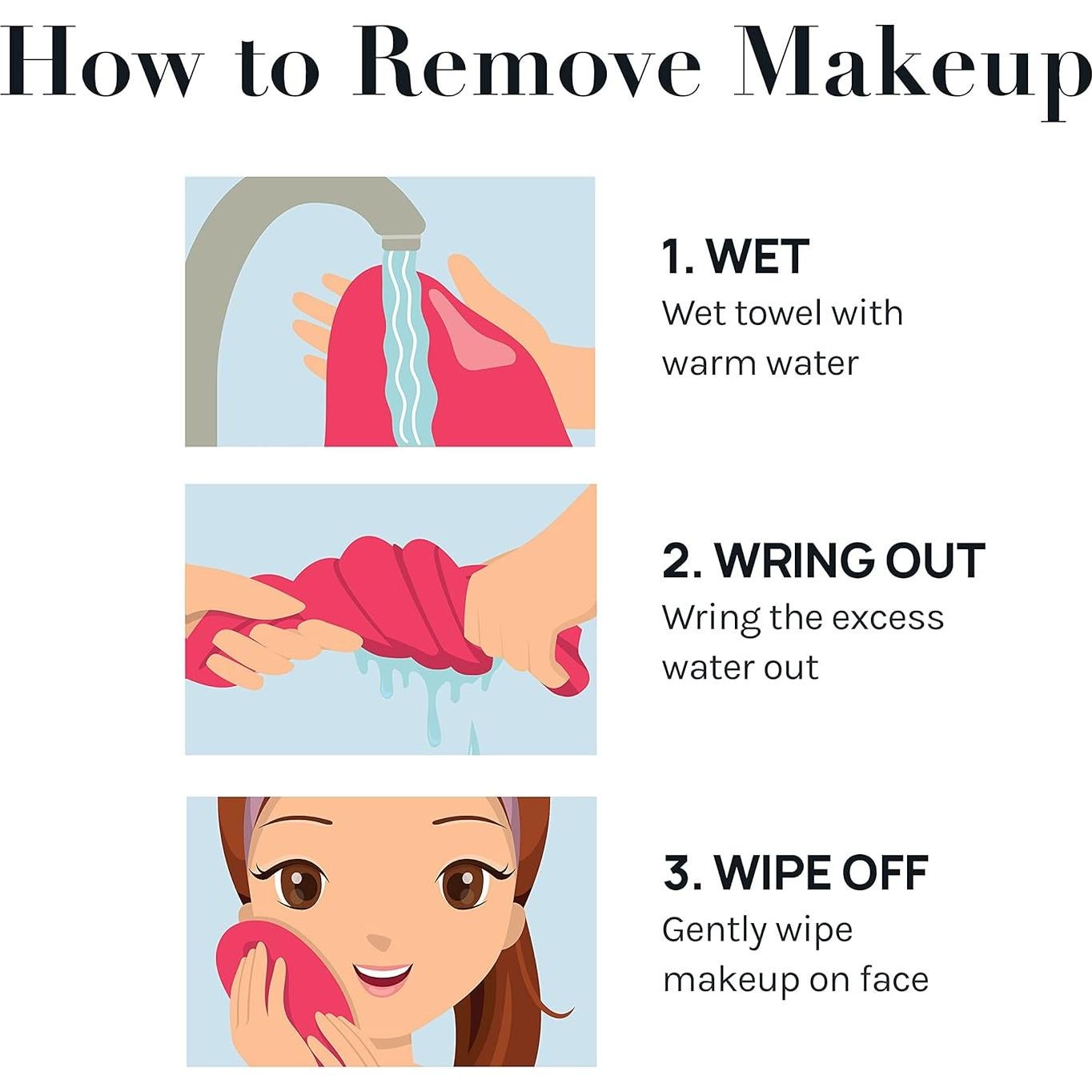 Toalla de Microfibra AOA Studio para Eliminar Maquillaje 20x16cm