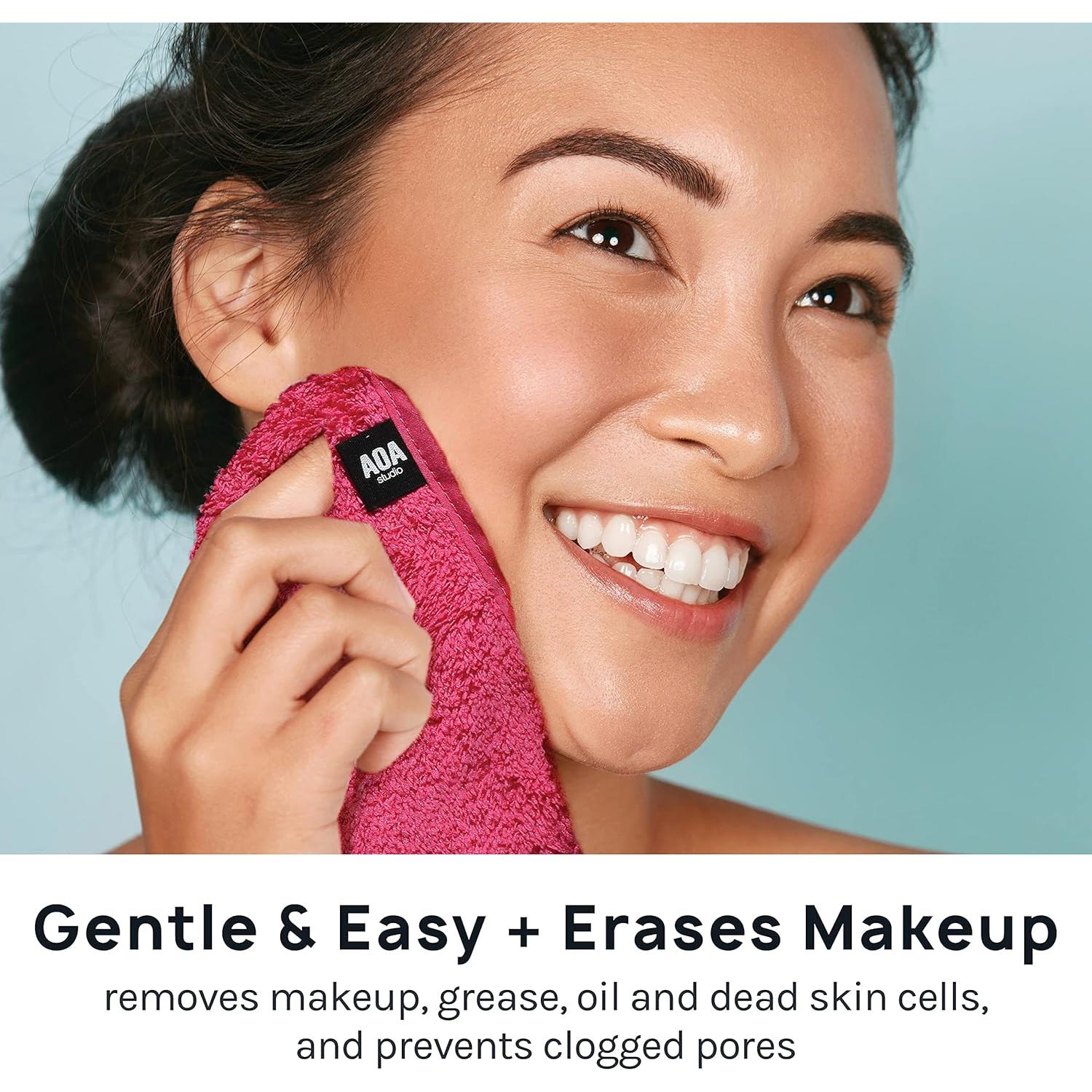 Toalla de Microfibra AOA Studio para Eliminar Maquillaje 20x16cm