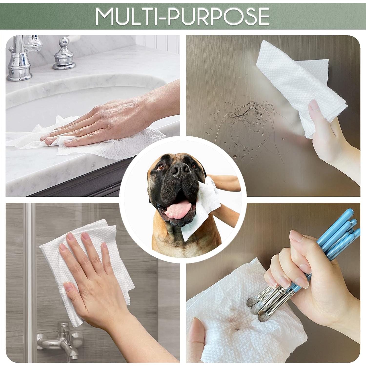 Toalla Facial Desechable WOWOTEX 60 Piezas 30.48x25.4cm