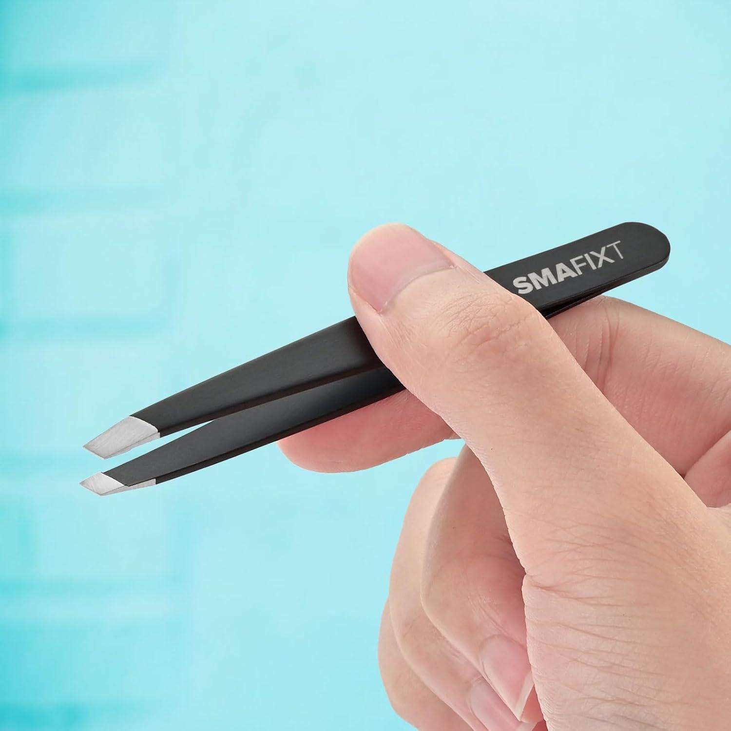 Juego de Pinzas de Cejas Smafixt - 4 Piezas Acero Inoxidable