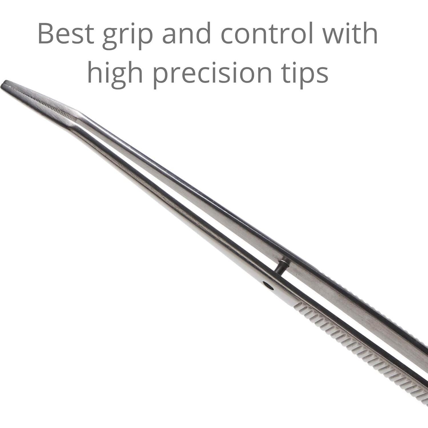 Juego de Pinzas Beaditive 3 Piezas 15 cm Acero Inoxidable Profesional