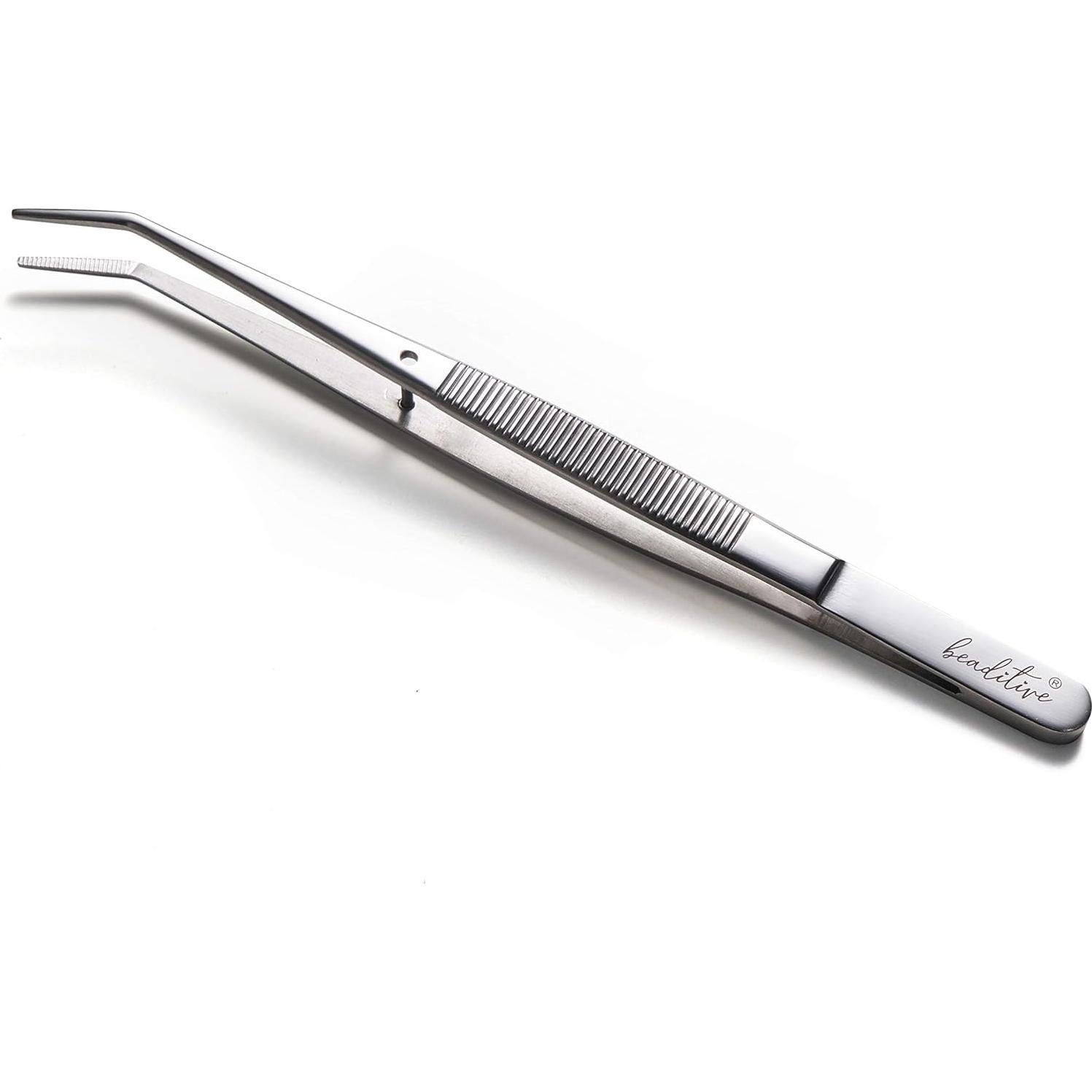 Juego de Pinzas Beaditive 3 Piezas 15 cm Acero Inoxidable Profesional