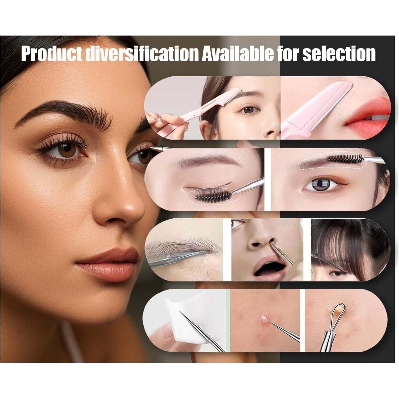 Juego de Pinzas de Acero Inoxidable Amasodaon 10 Piezas