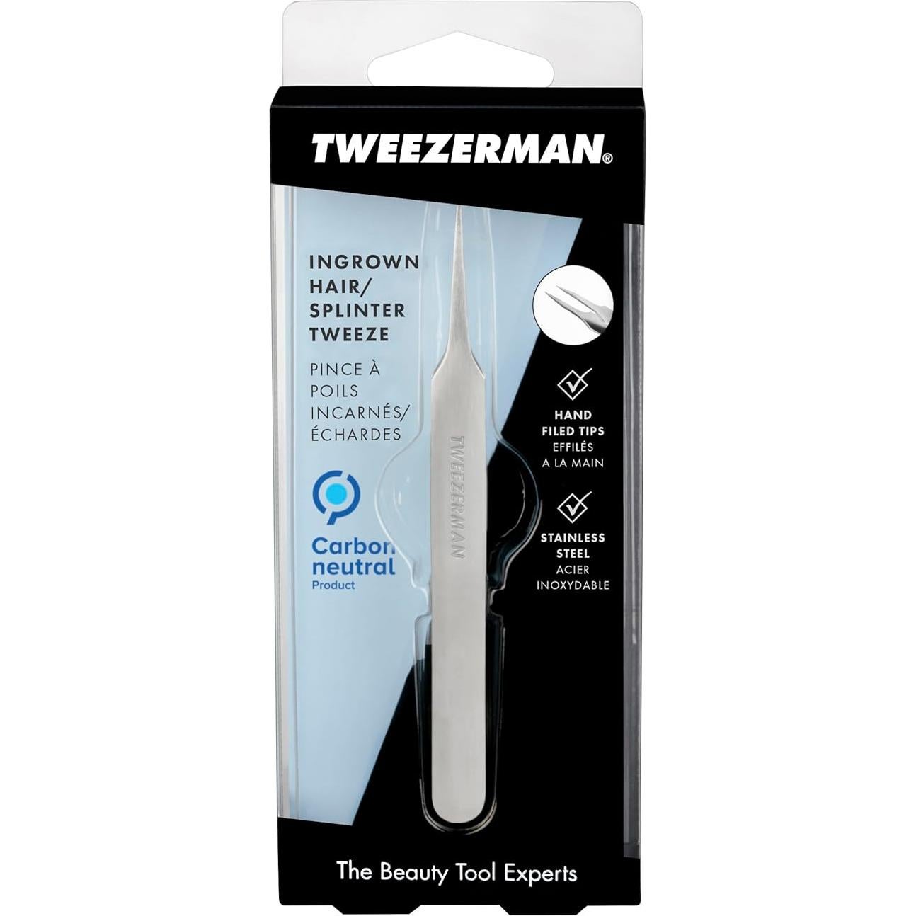 Pinzas de Acero Inoxidable Tweezerman para Vello Encarnado